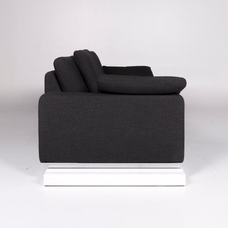 Cor Conseta Designer Stoff Sofa Grau Dreisitzer For Sale At