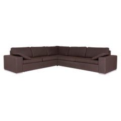 Cor Conseta Fabric Corner Sofa Brown Dark Brown Sofa Couch