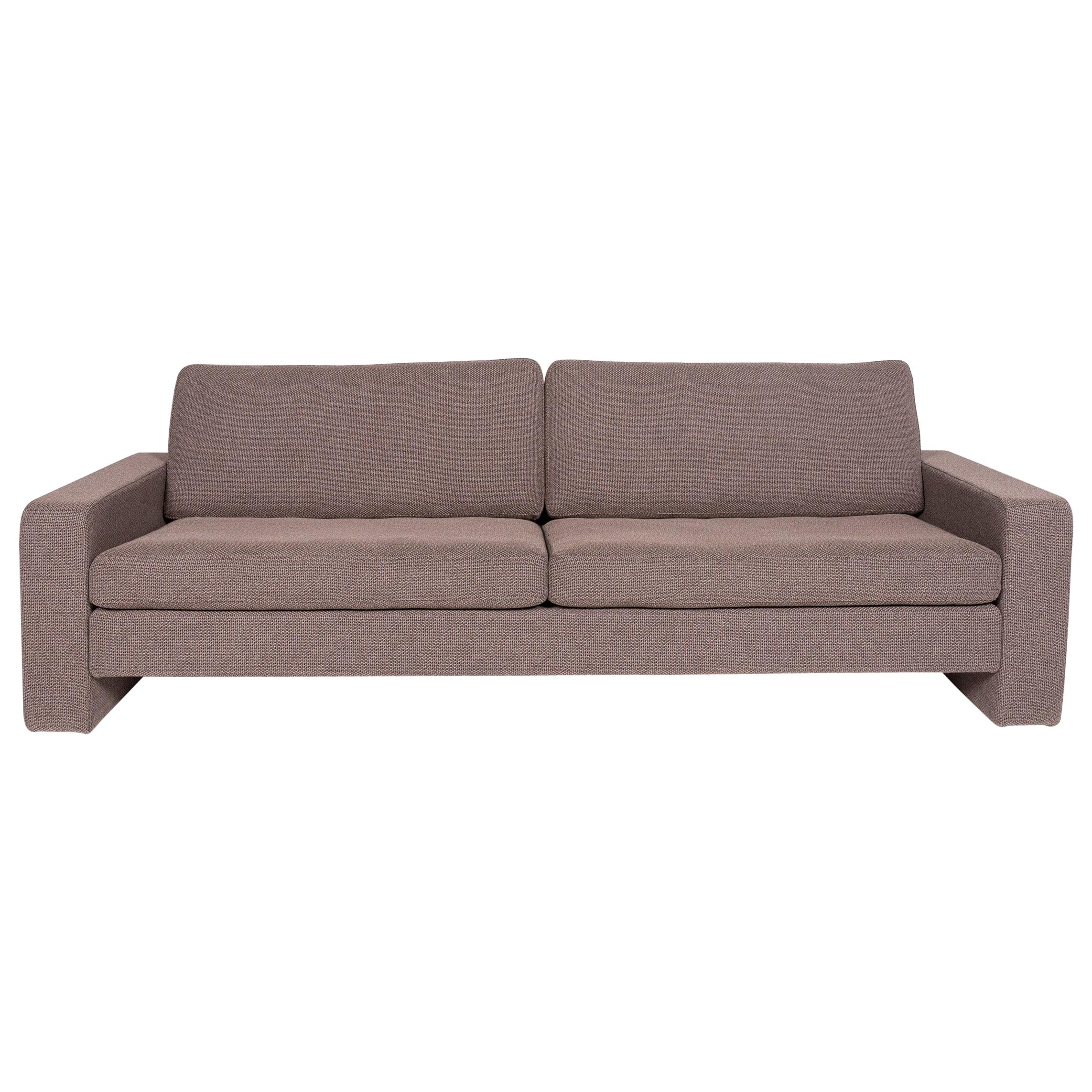Cor Conseta Fabric Sofa Brown Light Brown Three Seat Couch At 1stdibs