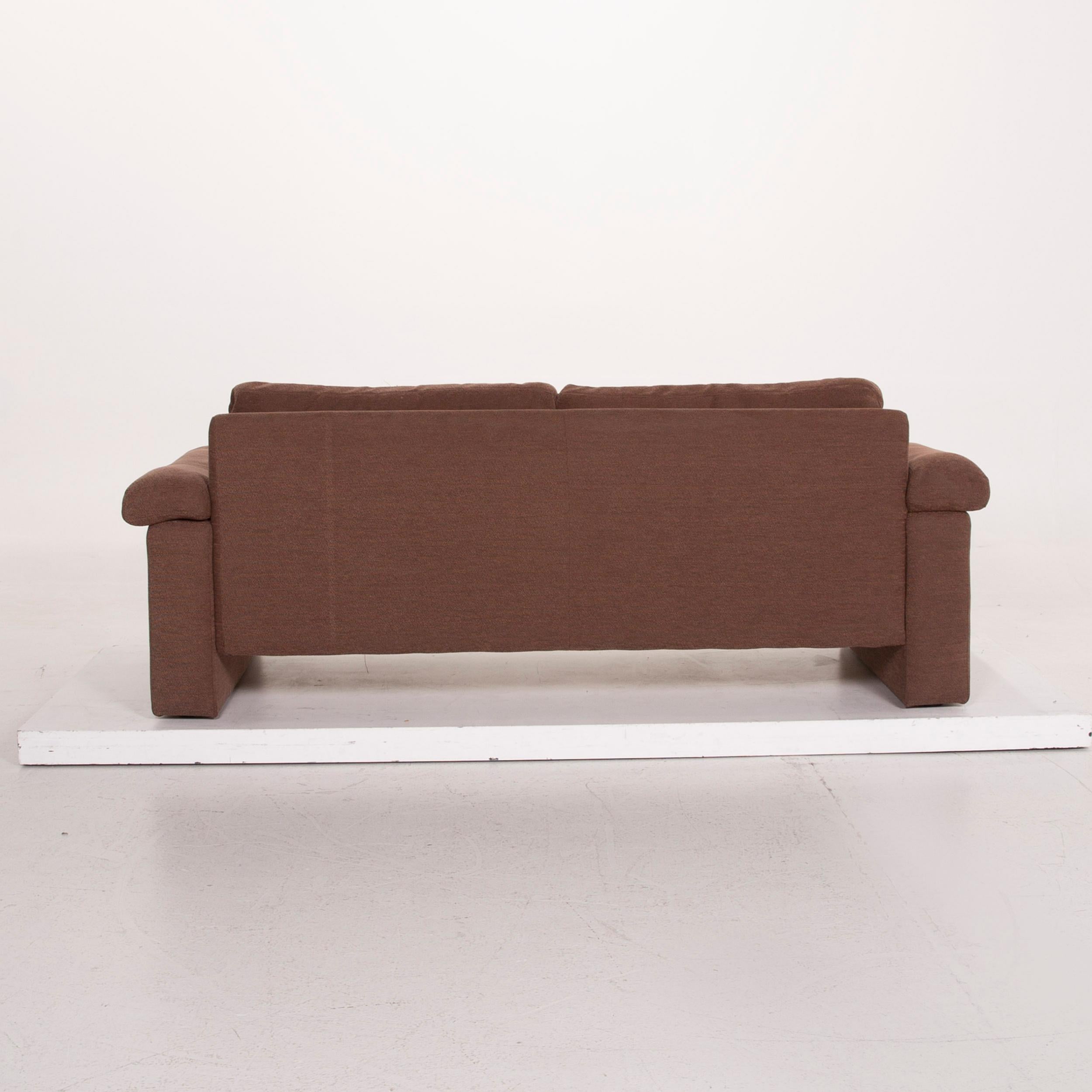 COR Conseta Fabric Sofa Brown Three-Seat For Sale 4