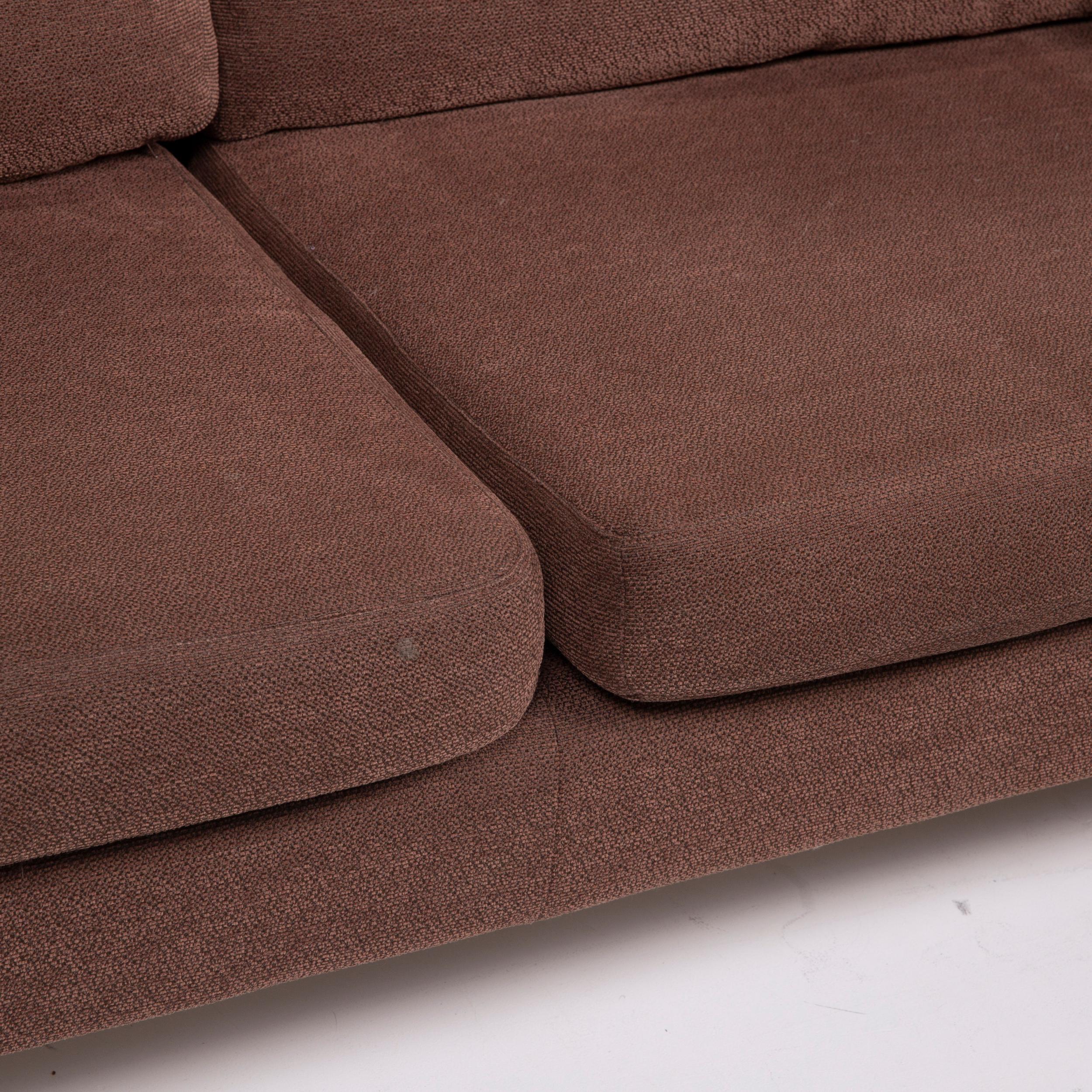 Modern COR Conseta Fabric Sofa Brown Three-Seat For Sale