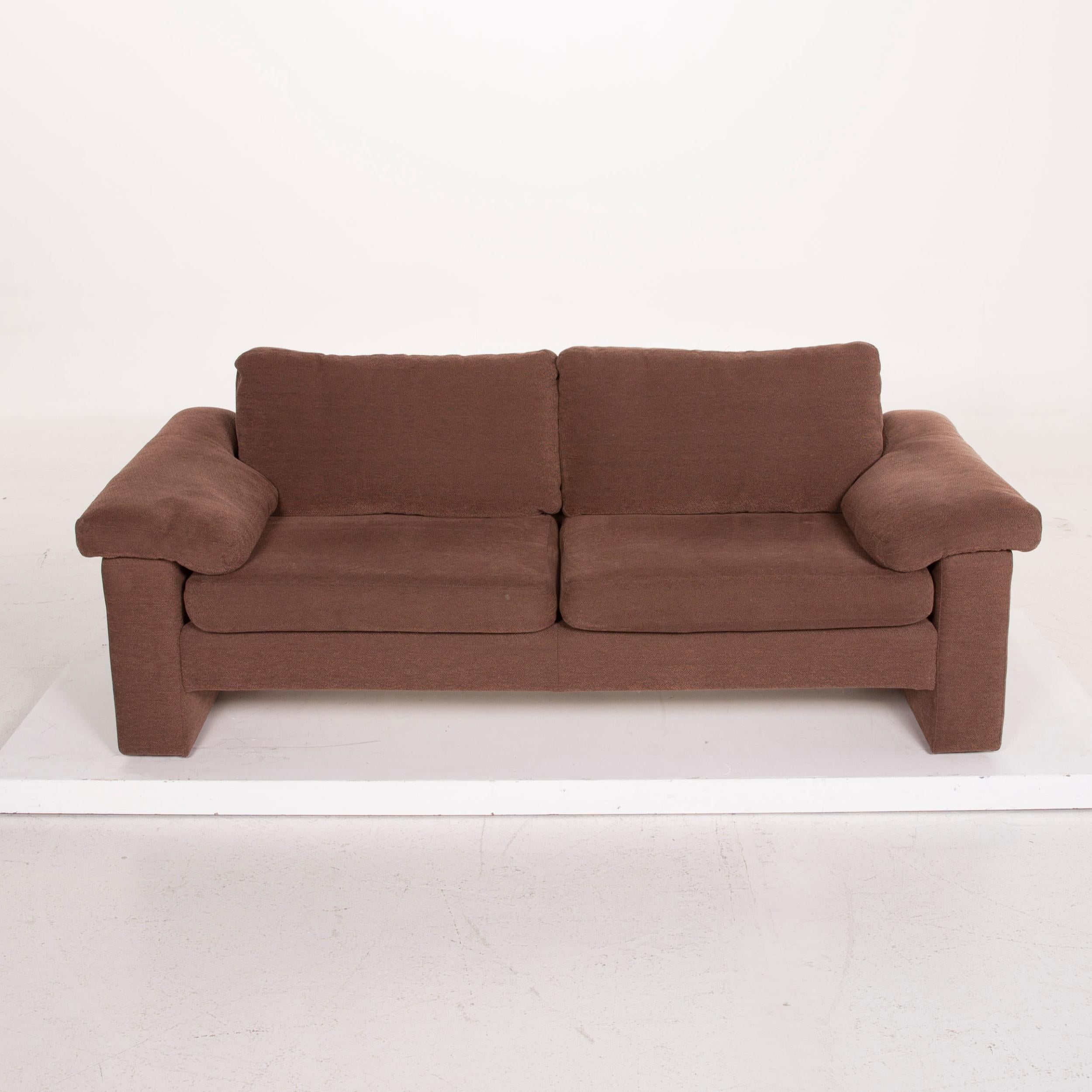 COR Conseta Fabric Sofa Brown Three-Seat For Sale 2