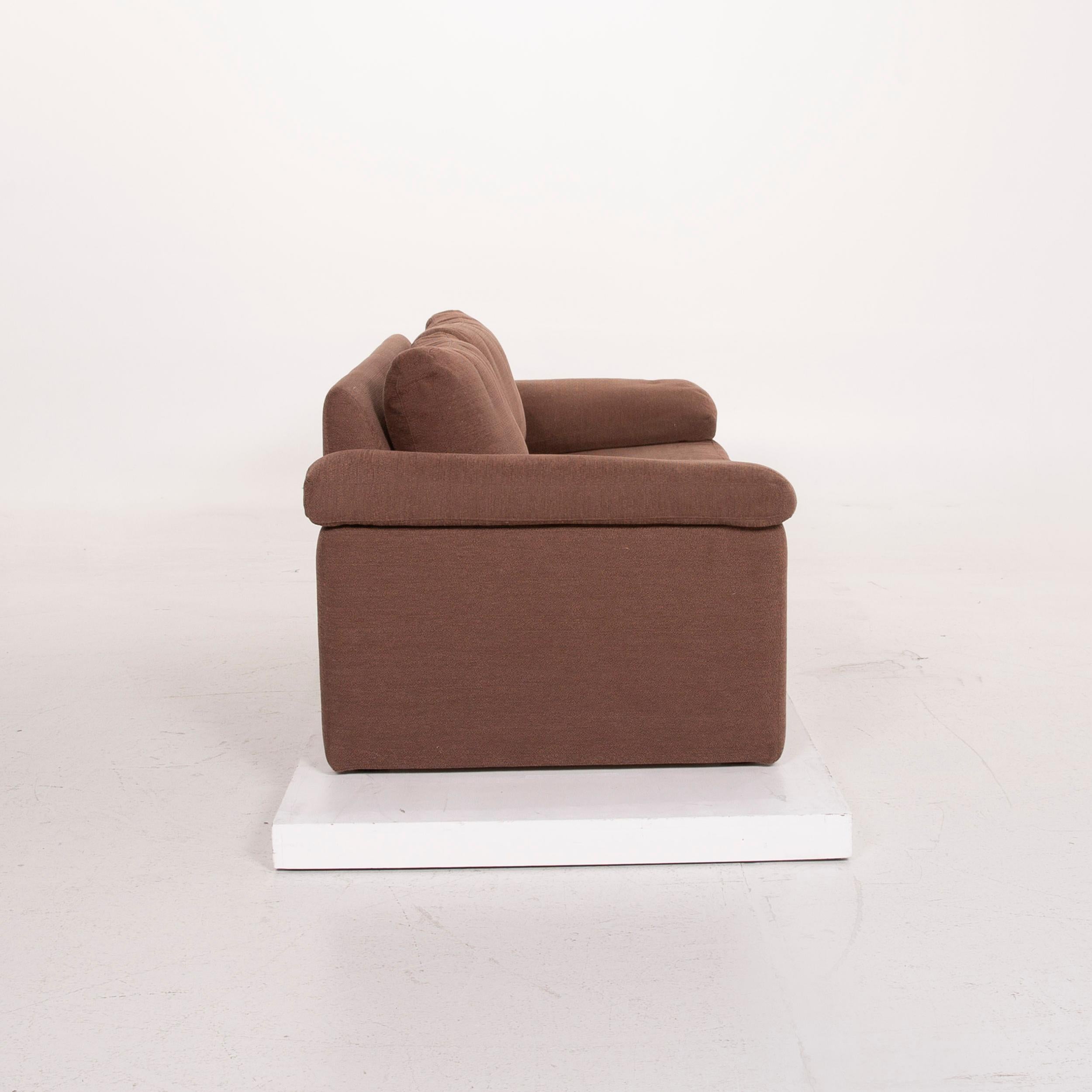 COR Conseta Fabric Sofa Brown Three-Seat For Sale 3