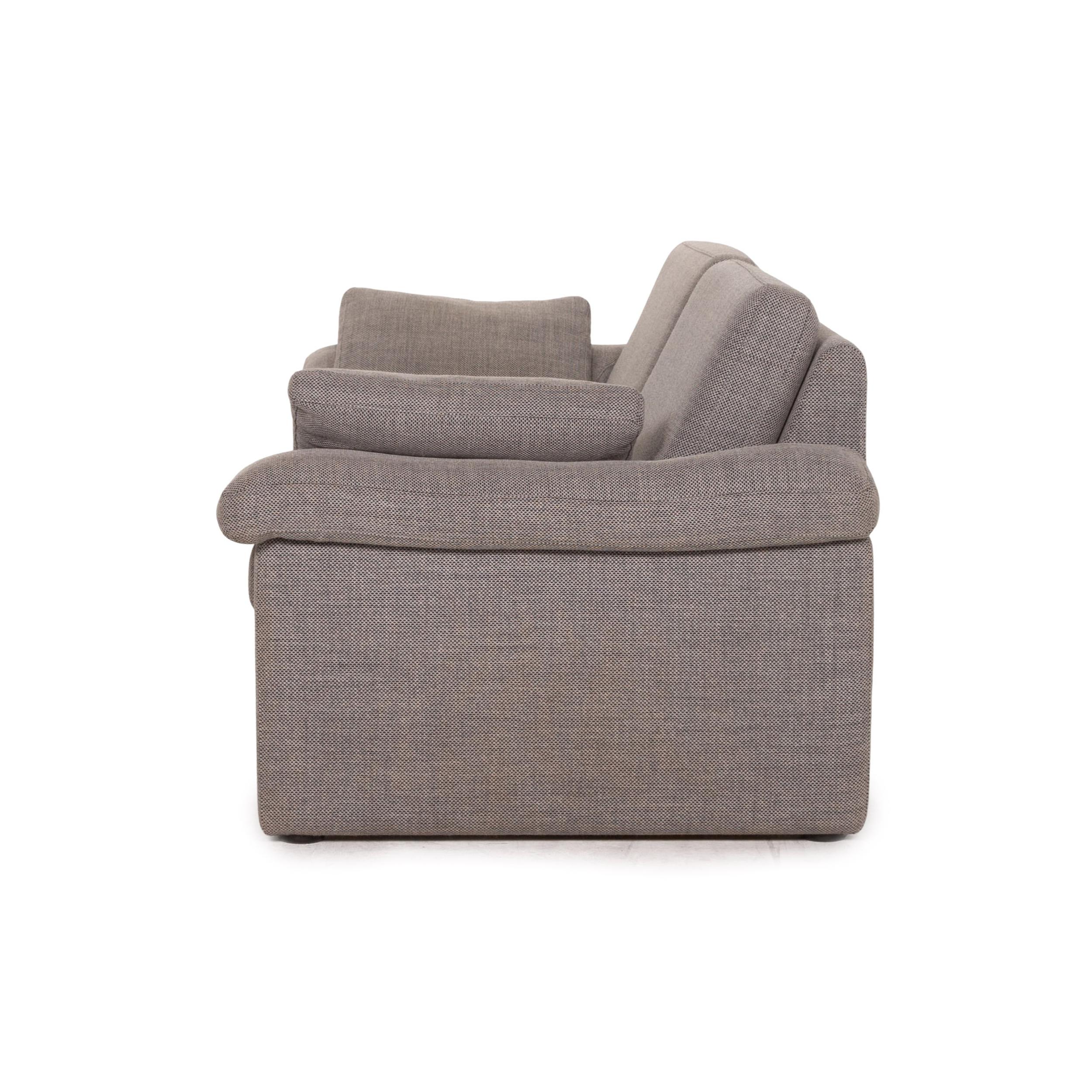 COR Conseta Fabric Sofa Gray Two-Seater Couch 4