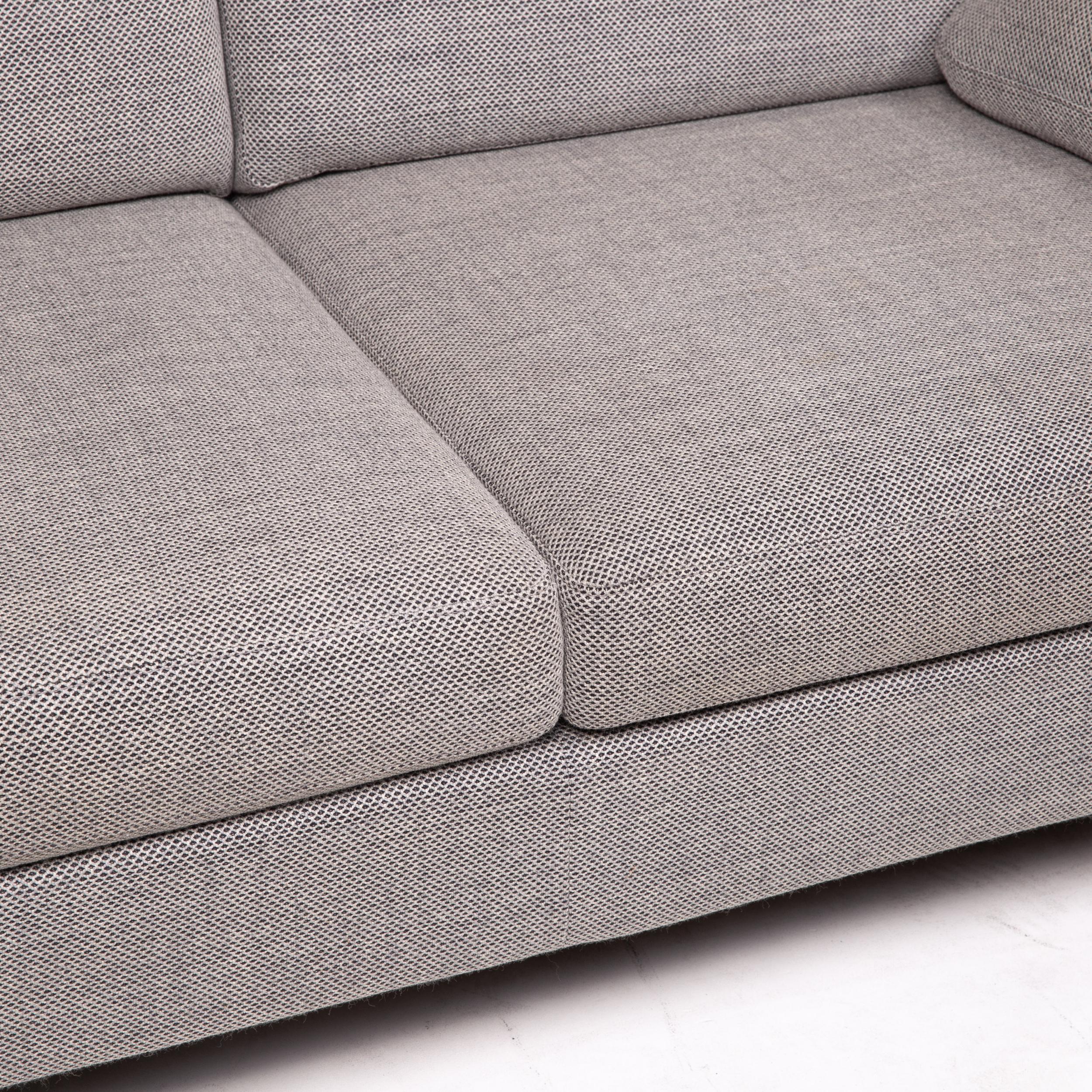 Modern COR Conseta Fabric Sofa Gray Two-Seater Couch