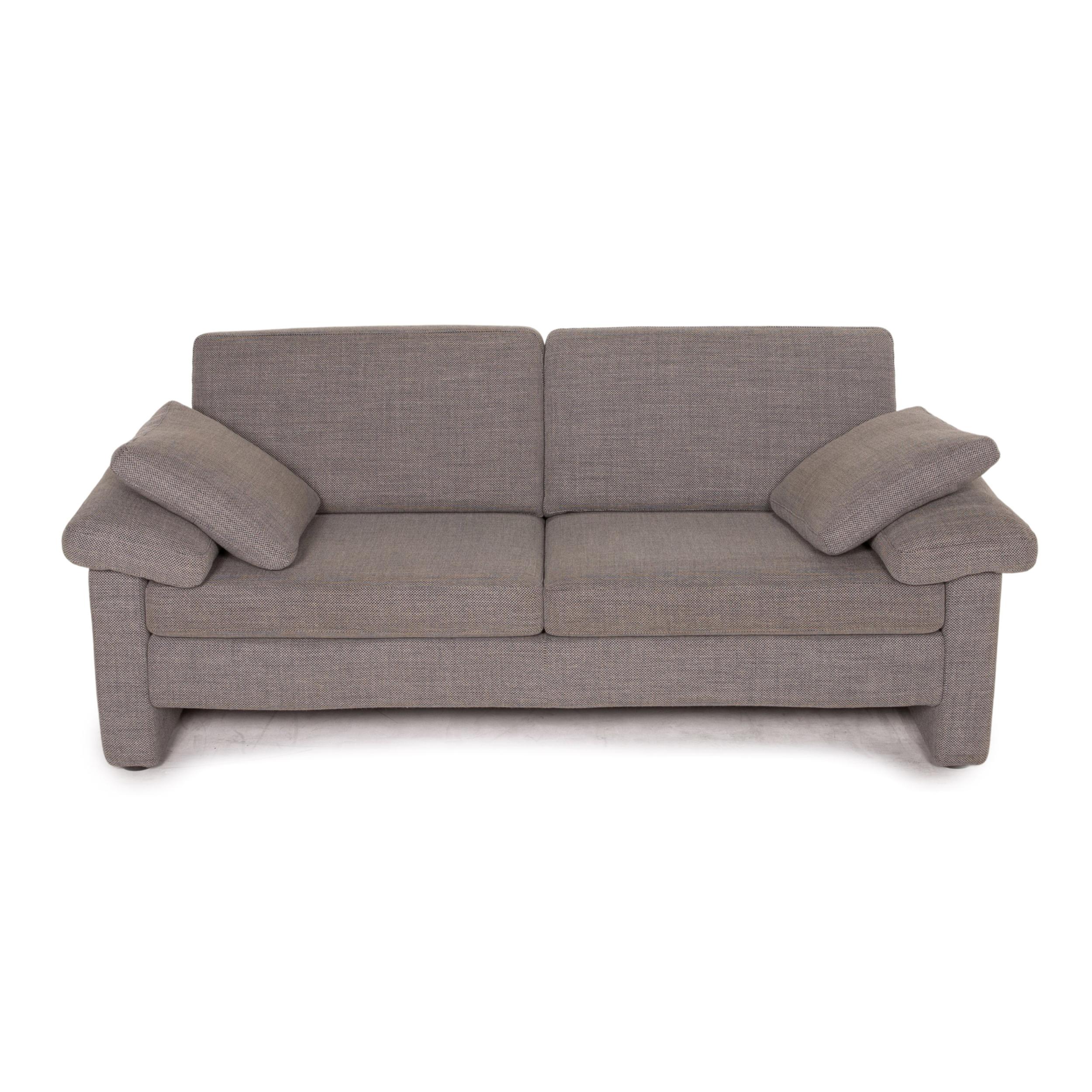 COR Conseta Fabric Sofa Gray Two-Seater Couch 1