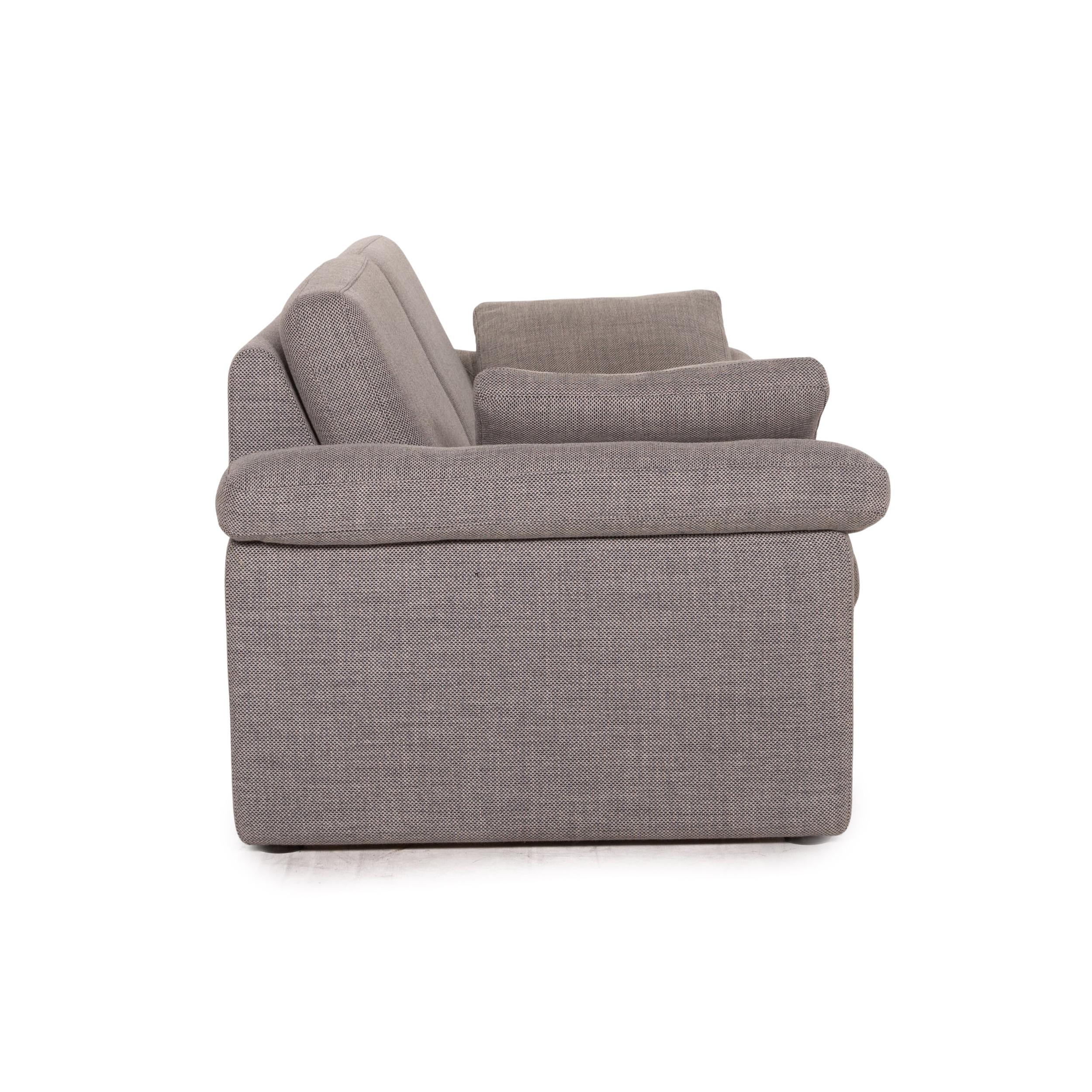 COR Conseta Fabric Sofa Gray Two-Seater Couch 2