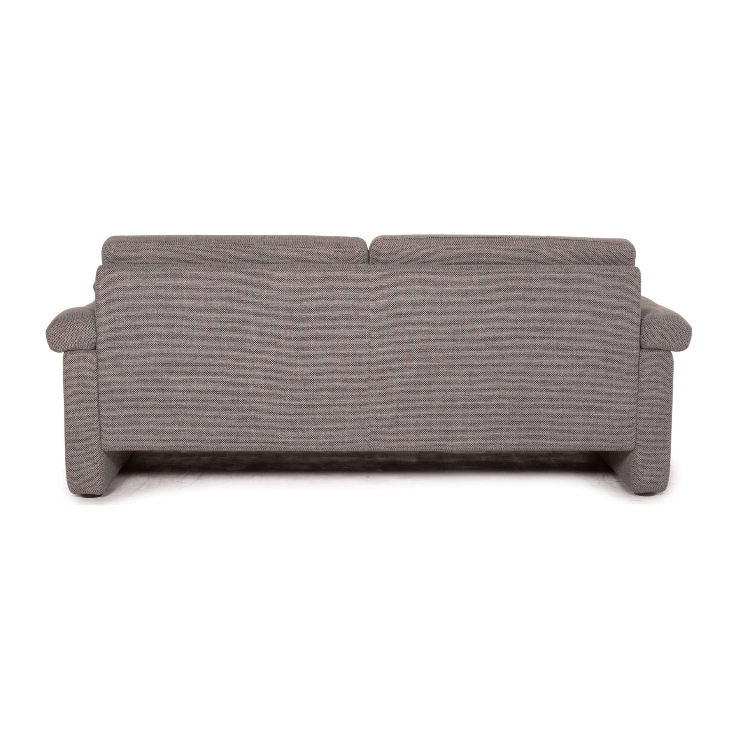 COR Conseta Fabric Sofa Gray Two-Seater Couch 3
