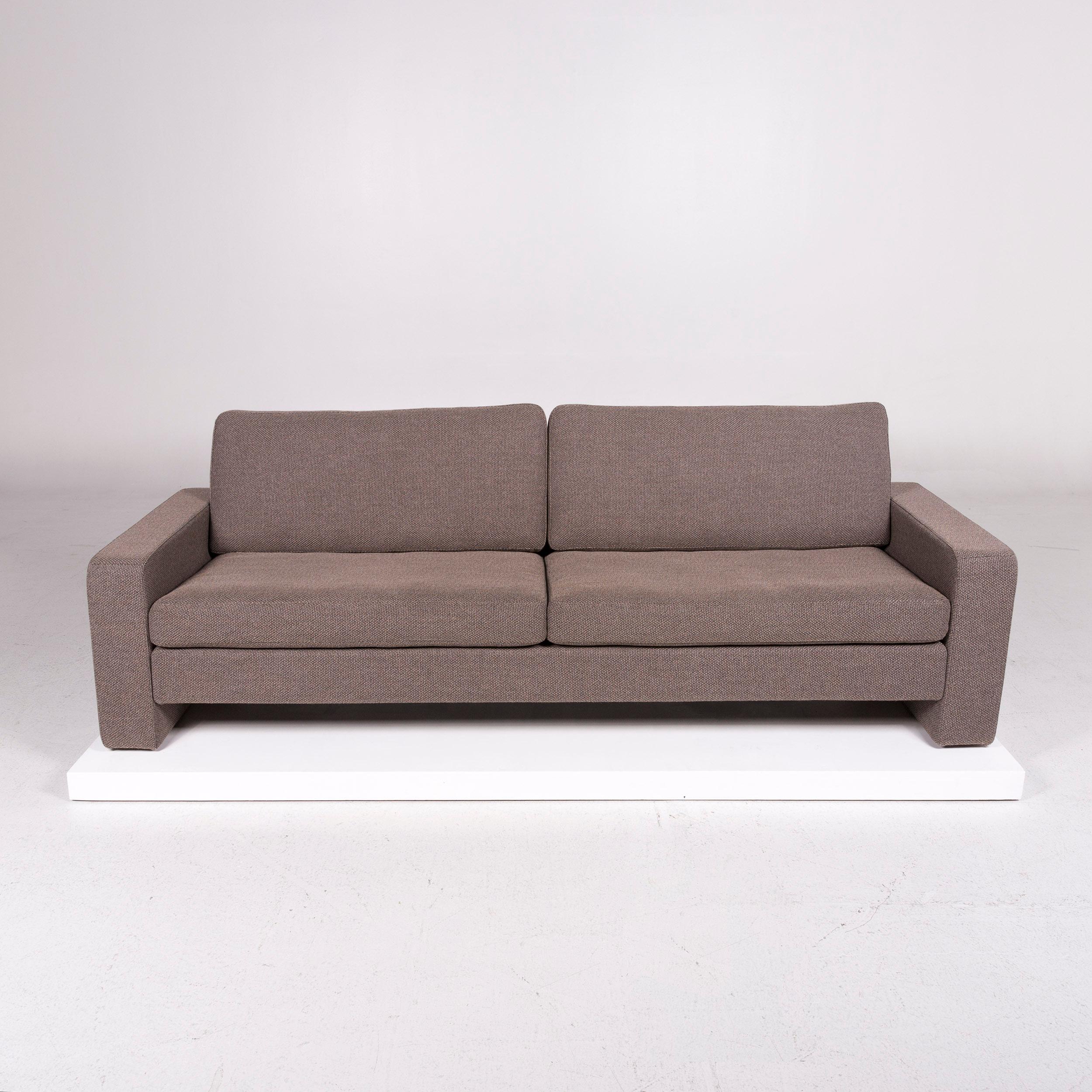 COR Conseta Fabric Sofa Set Brown Light Brown In Good Condition In Cologne, DE