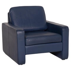 COR Conseta Leather Armchair Blue