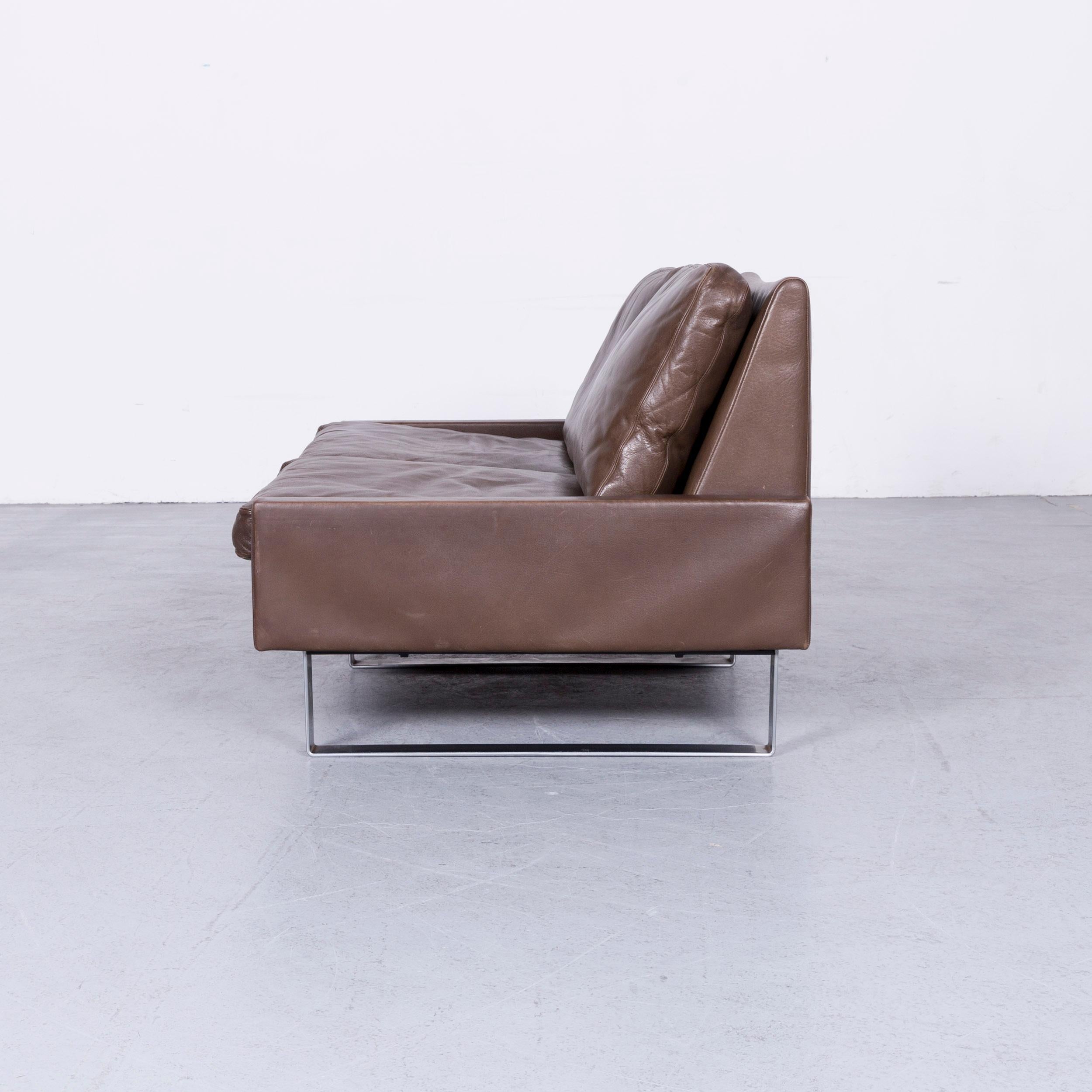 COR Conseta Leather Sofa Brown Leather Two-Seat Couch 5