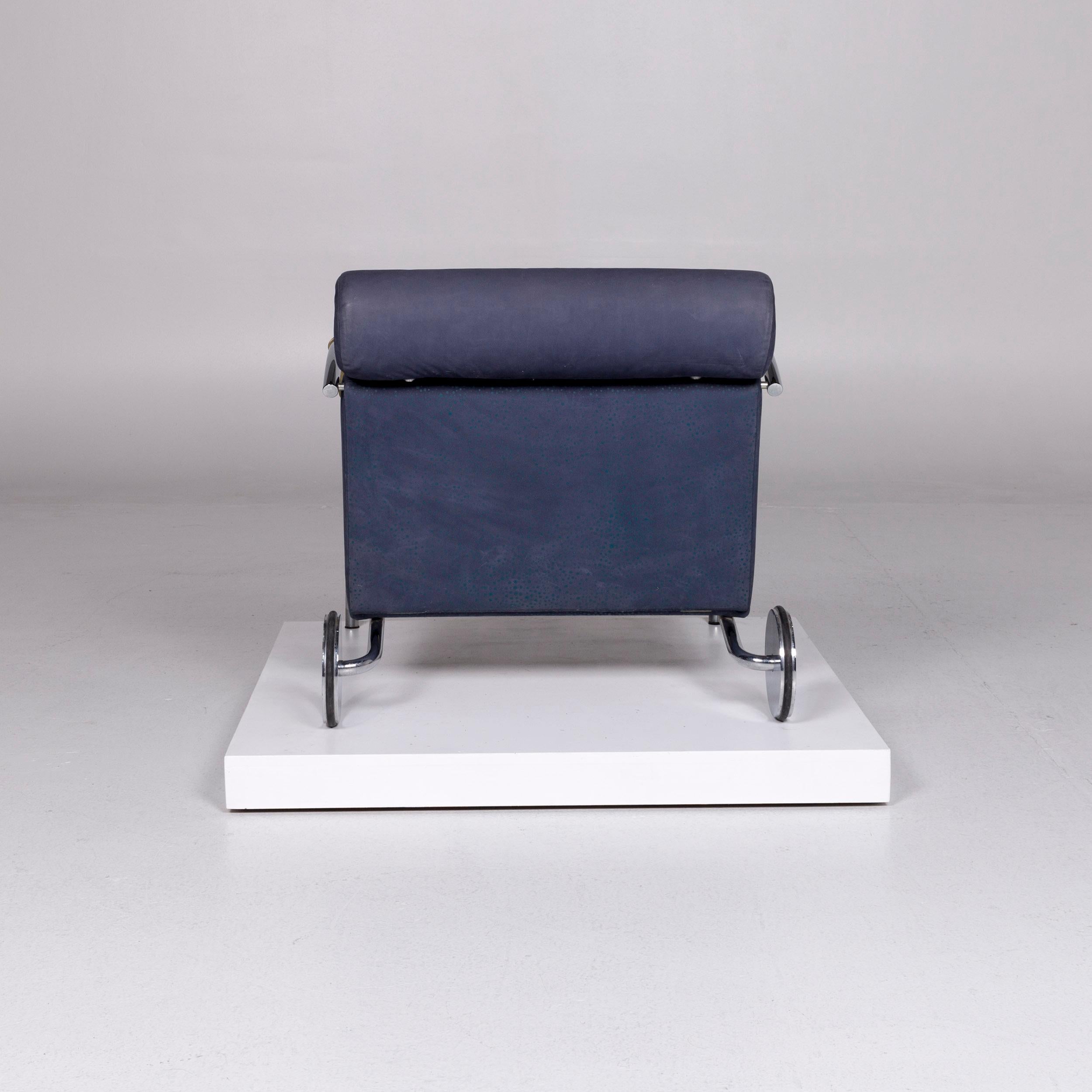 COR Cycle Leather Armchair Blue Feature Peter Maly 1