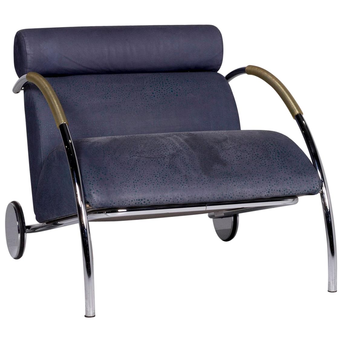 COR Cycle Leather Armchair Blue Feature Peter Maly