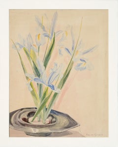 1930's Japanese Iris Bonsai Still Life