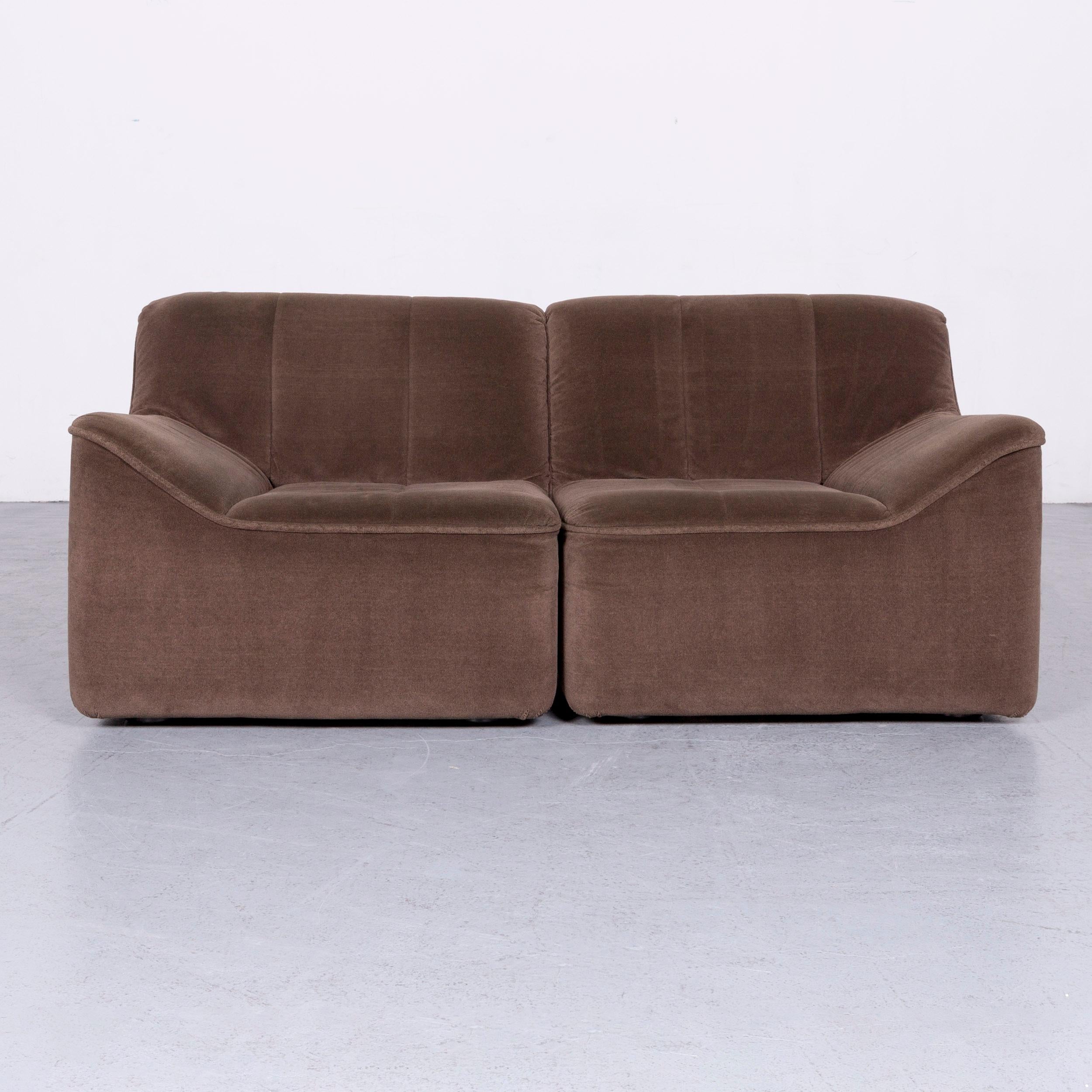 COR Designer Fabric Sofa Brown Three-Seat Couch For Sale 5