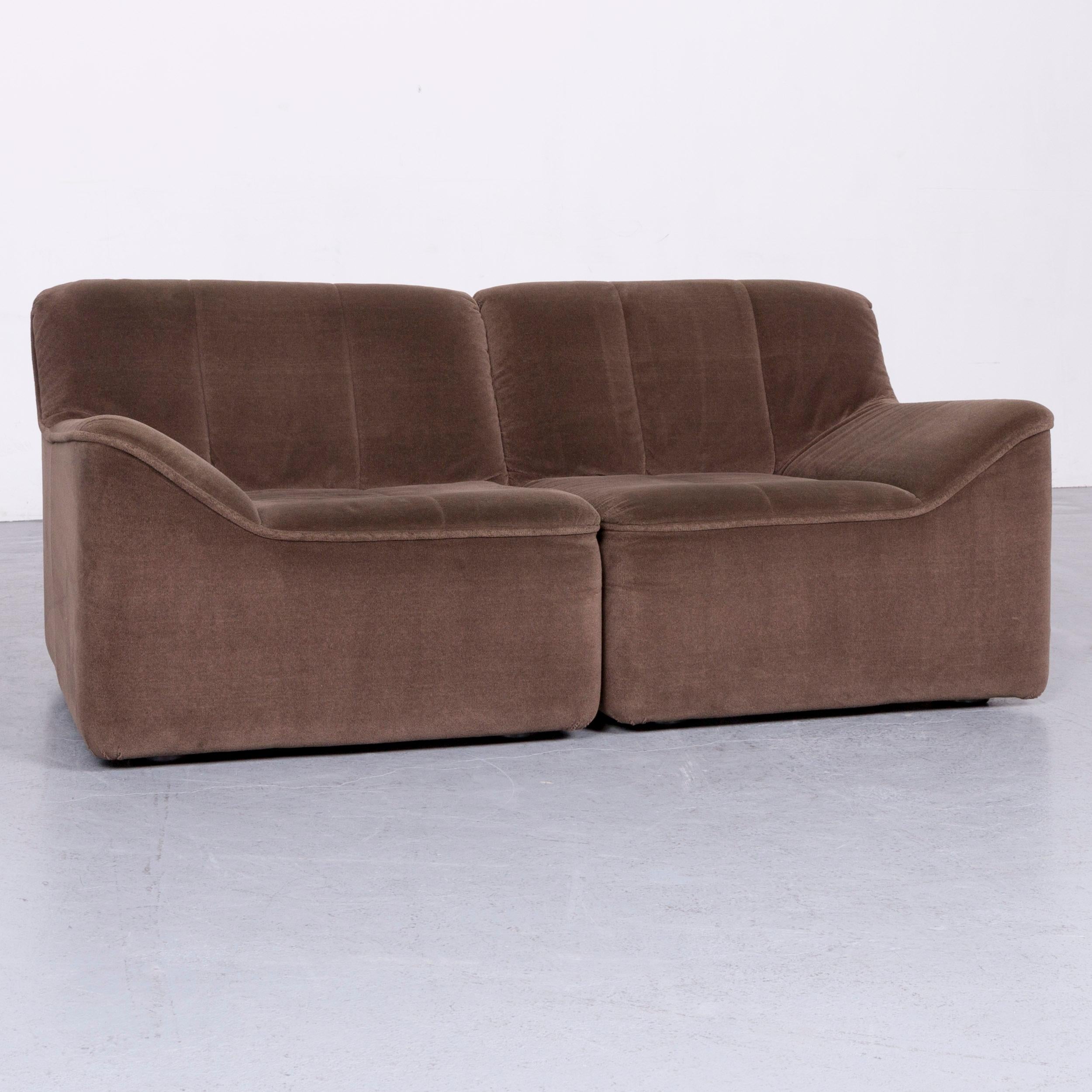 COR Designer Fabric Sofa Brown Three-Seat Couch For Sale 6