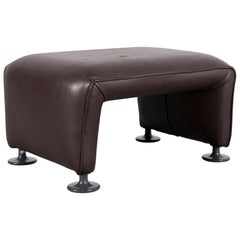 COR Designer Leather Foot-Stool Brown Bench