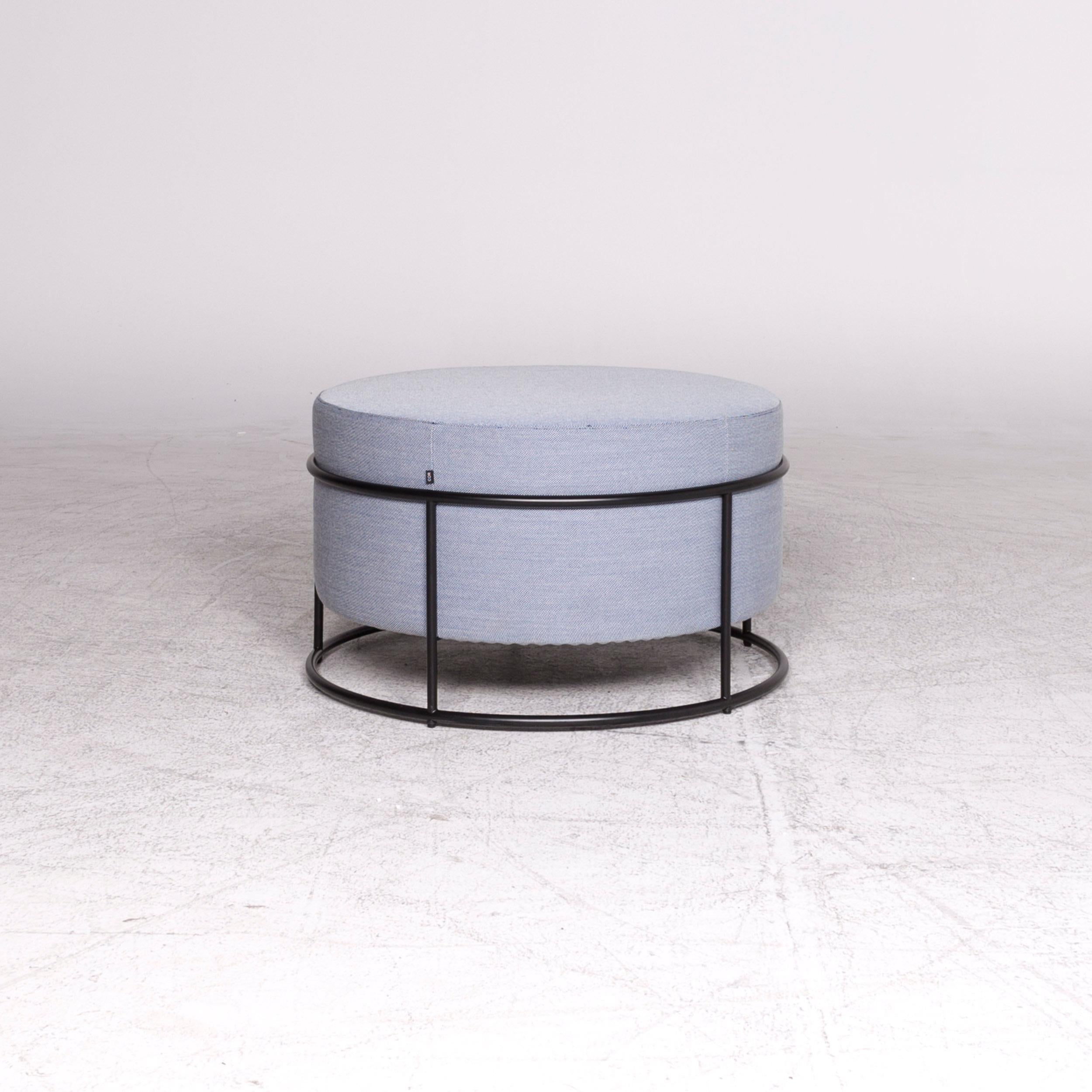 COR Drop Designer Fabric Stool Blue Pauline Deltour Stool For Sale 3