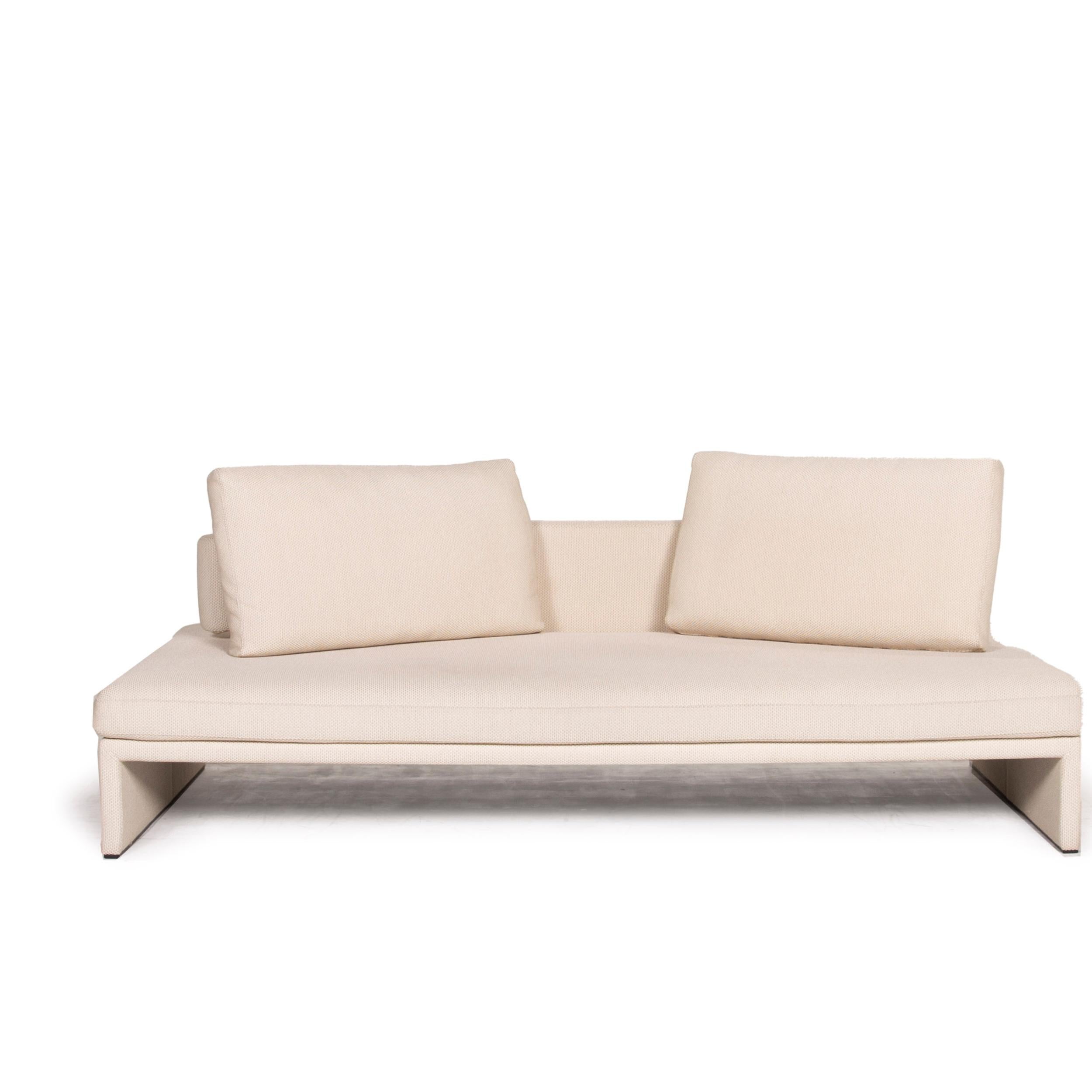 cream three seater sofa