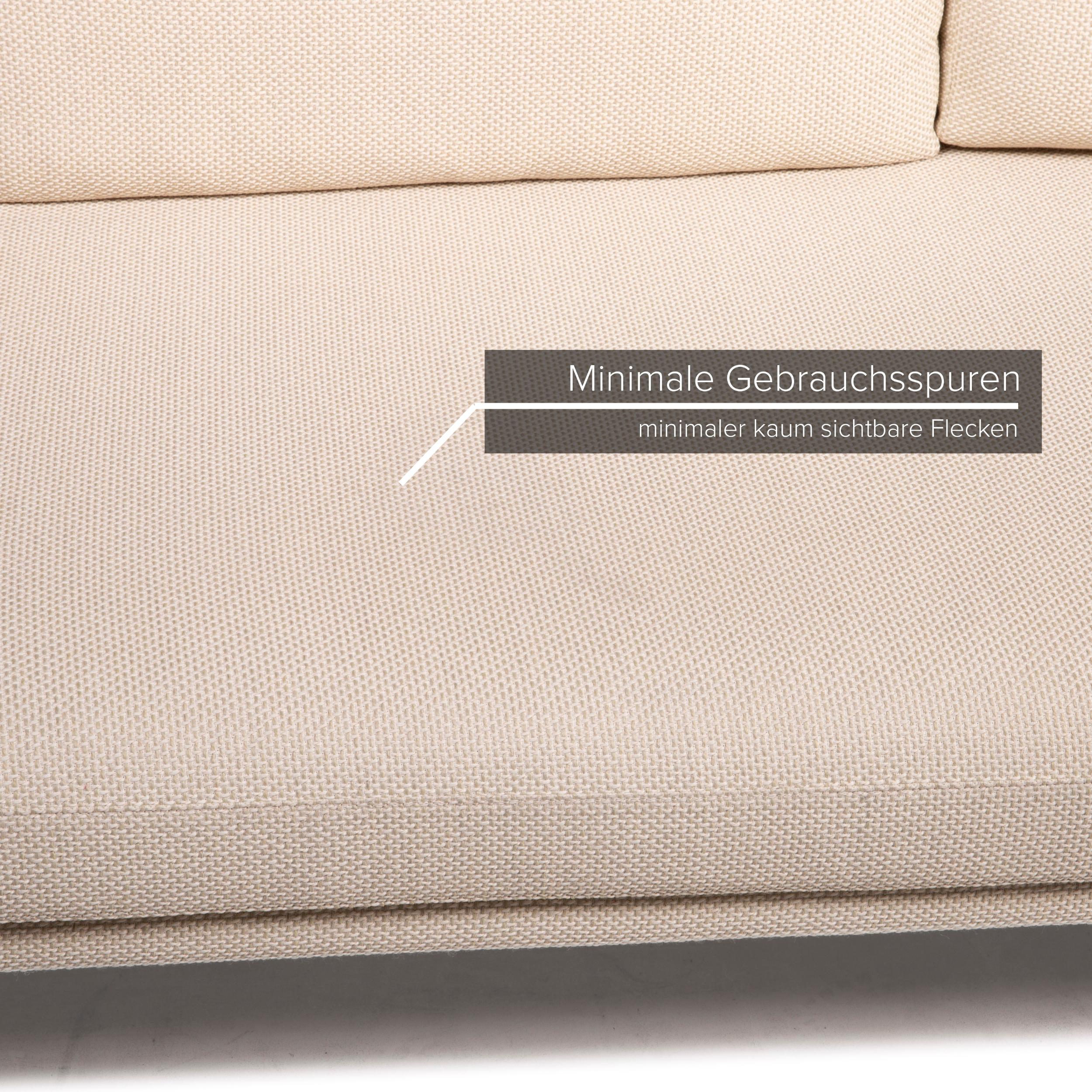 German COR Fabric Sofa Cream Three-Seater