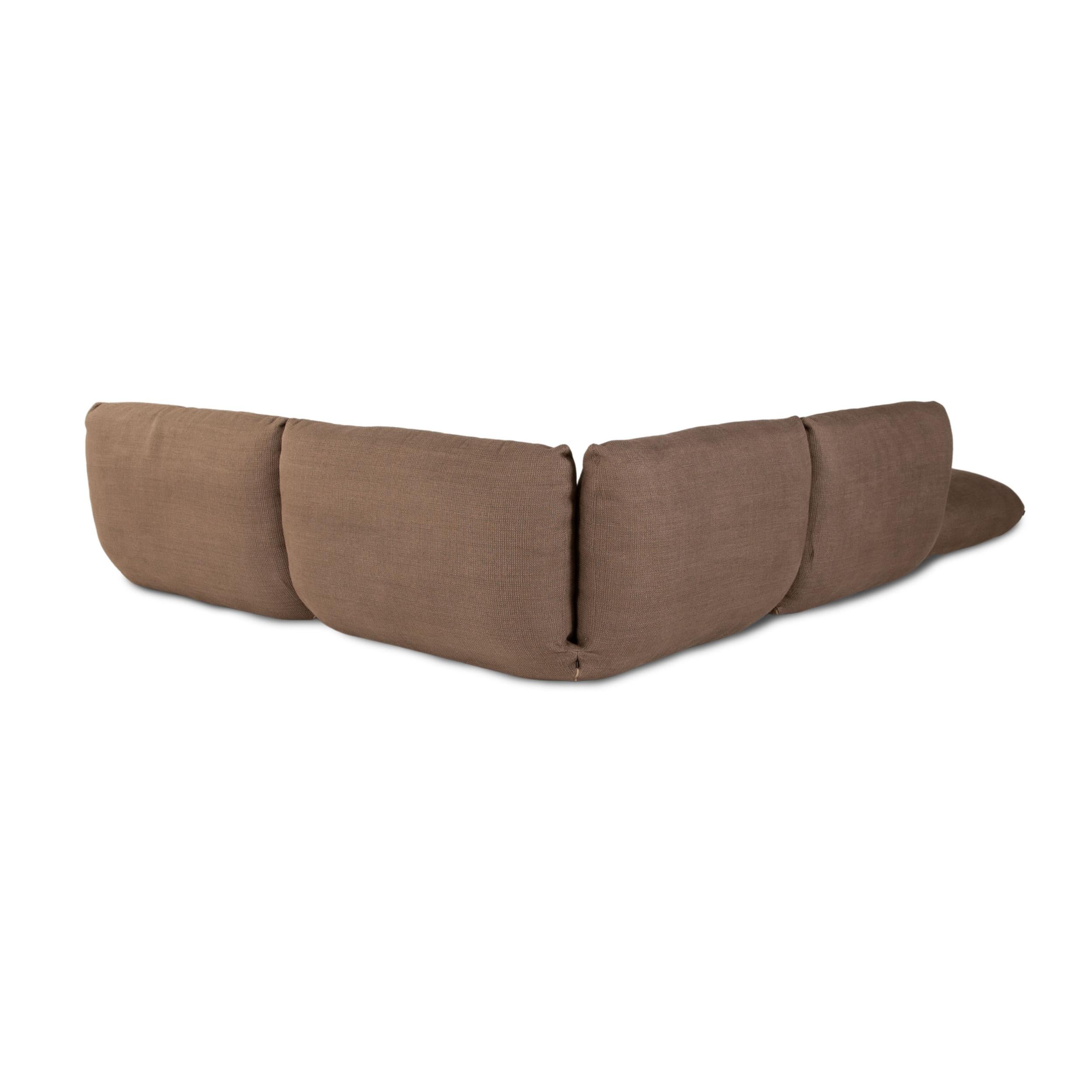 German Cor Jalis fabric sofa brown corner sofa couch