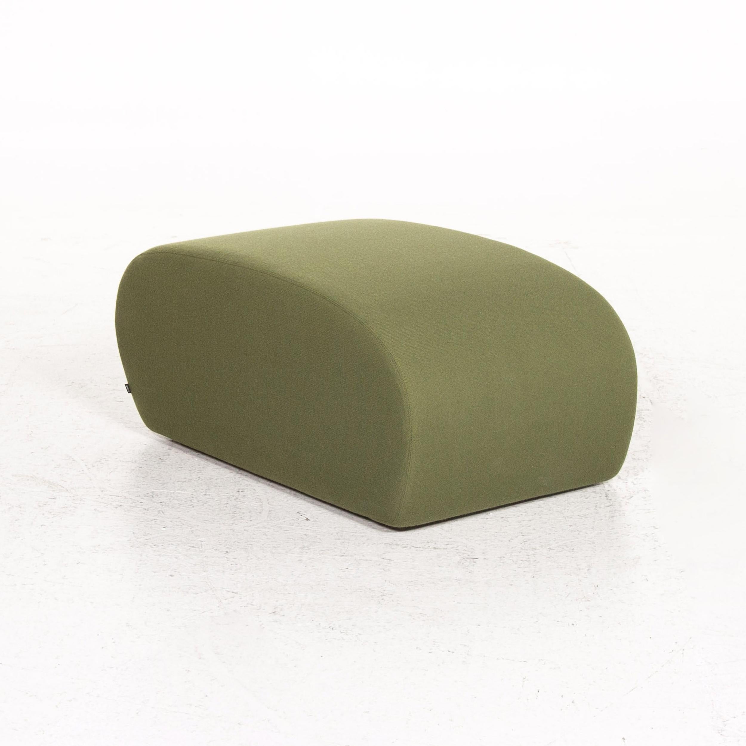 COR Lava Fabric Corner Sofa Incl. Stool Green Modular Sofa Couch 6