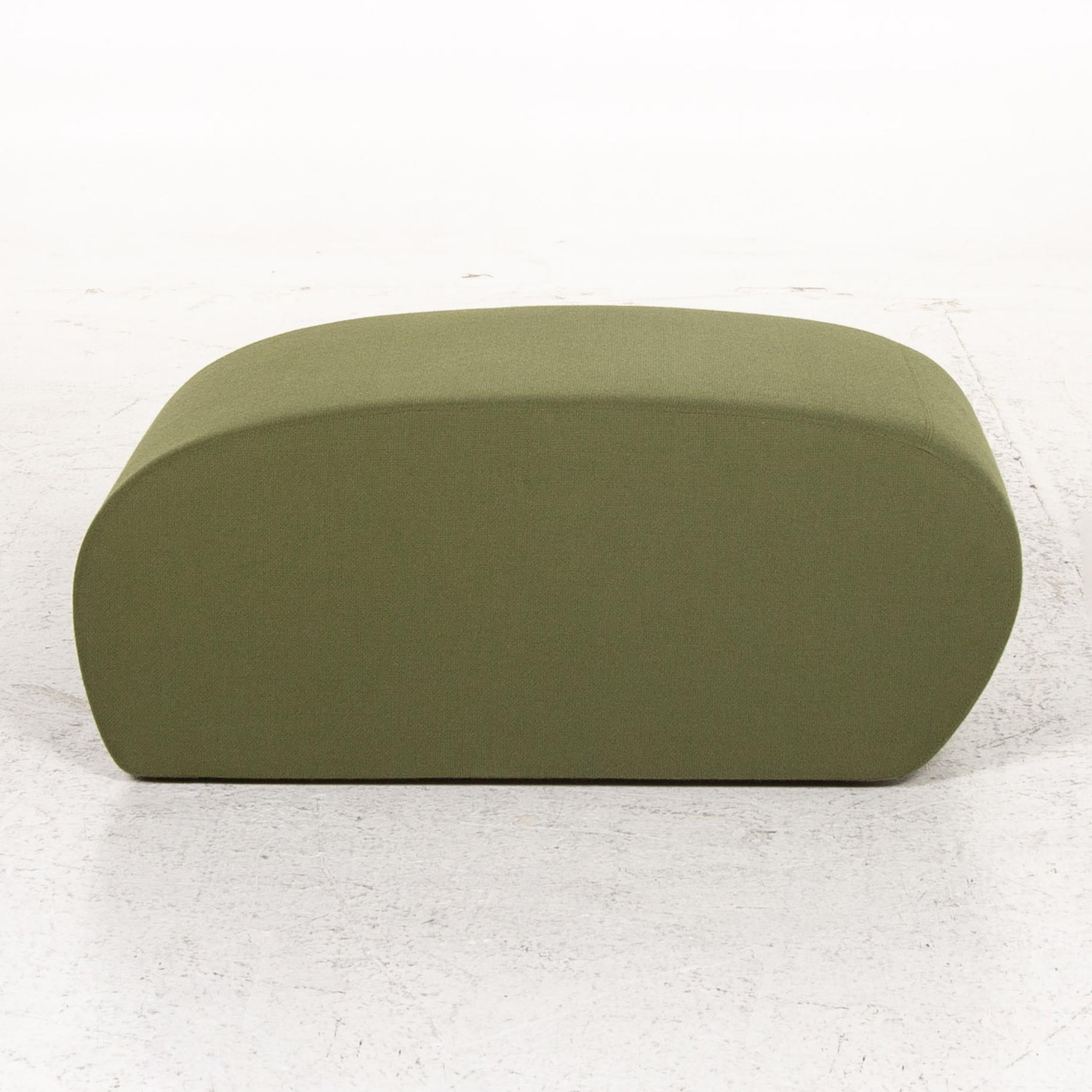 COR Lava Fabric Corner Sofa Incl. Stool Green Modular Sofa Couch 8