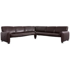 Cor Leather Corner Sofa Brown Four-Seat Couch