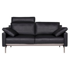 COR Leather Sofa Gray Two-Seat Function Couch