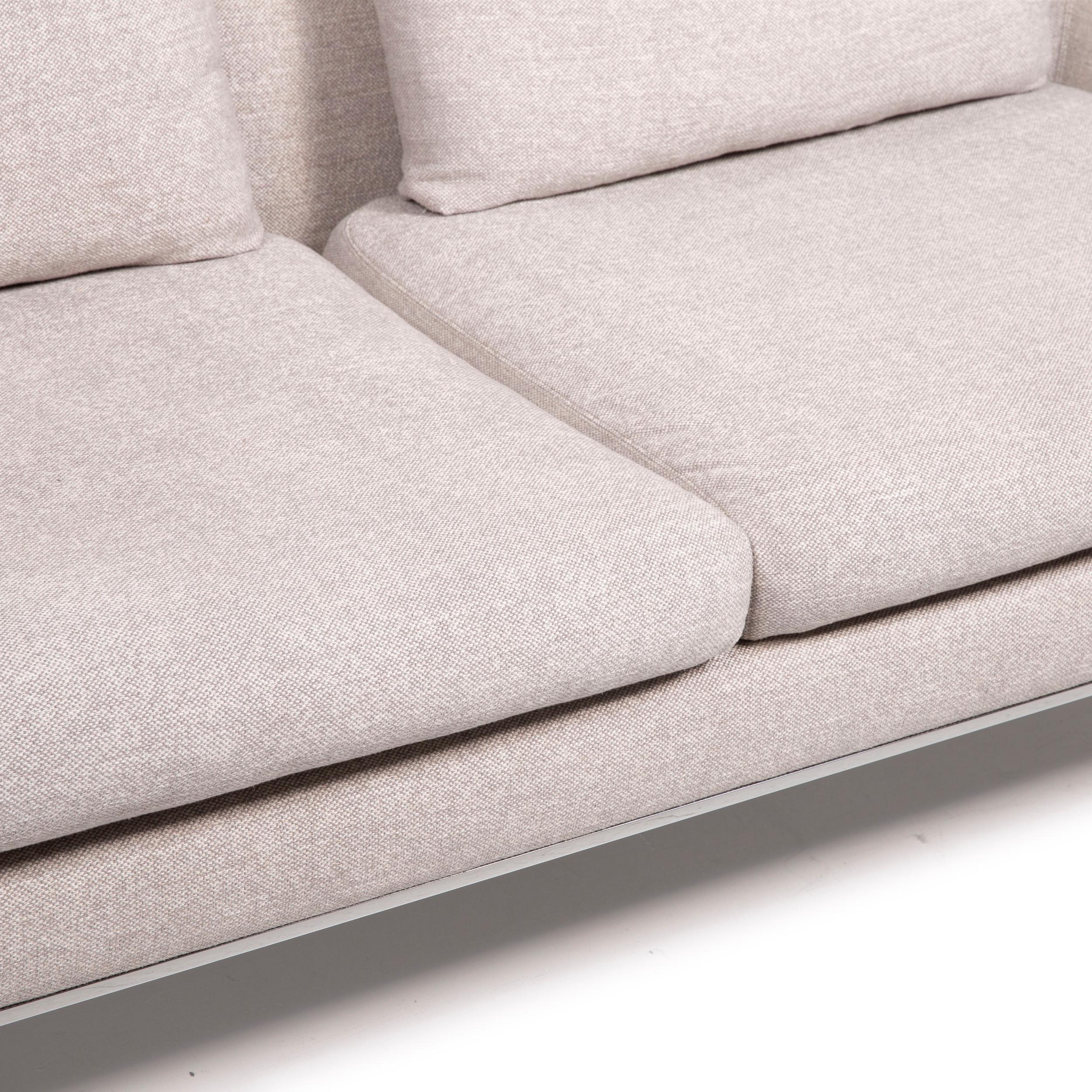 Modern COR Mell Fabric Sofa Gray Two-Seater