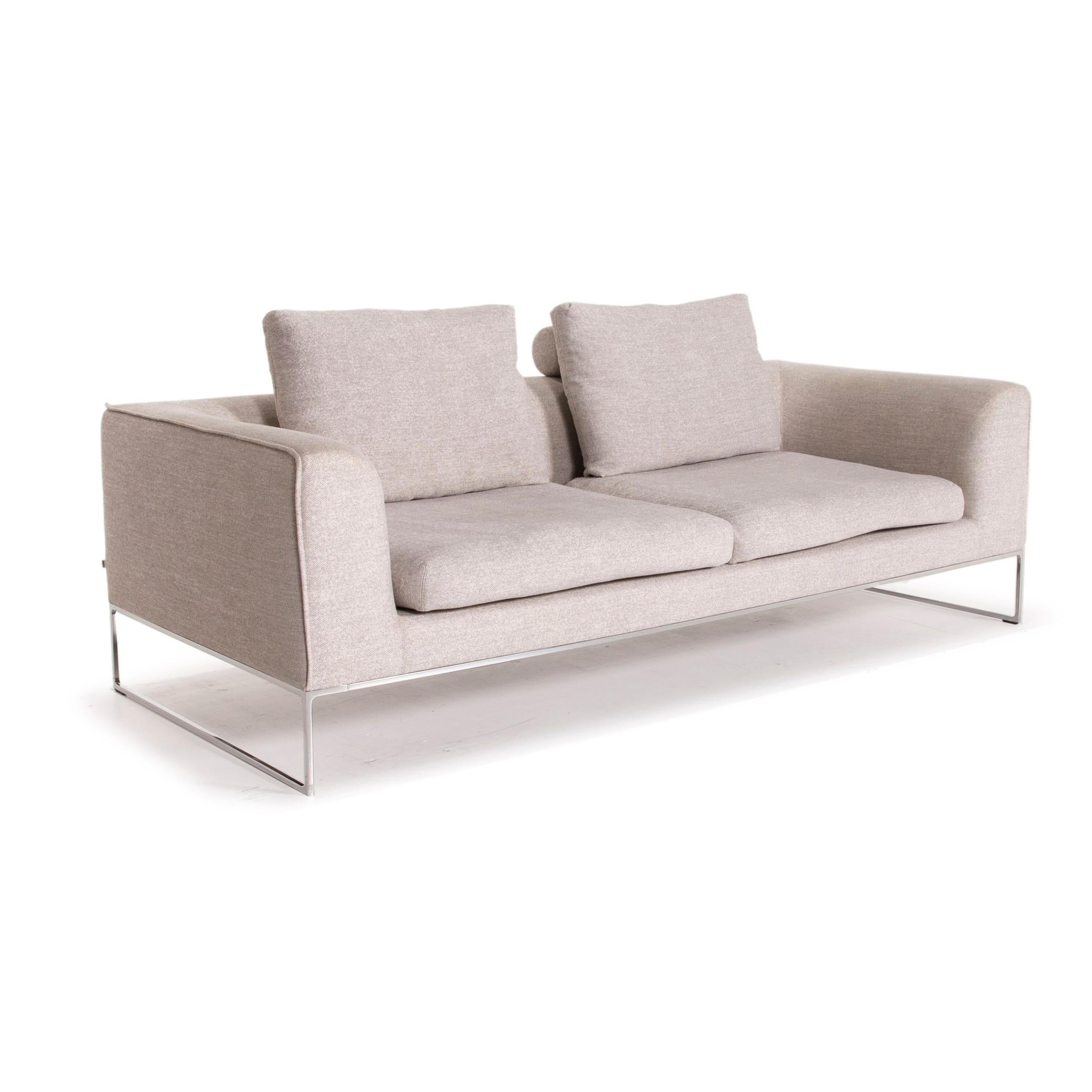 COR Mell Fabric Sofa Gray Two-Seater 2