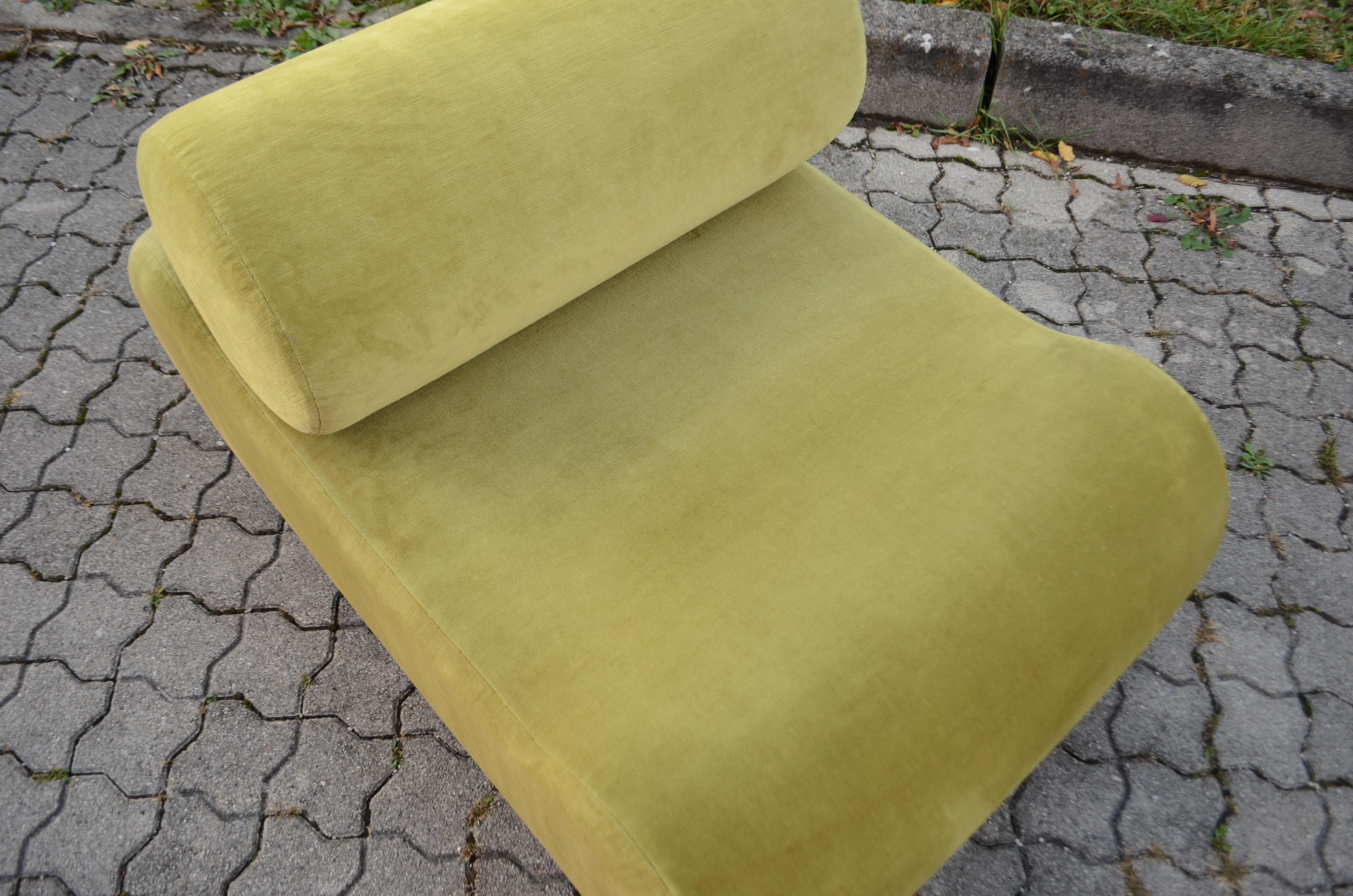 COR Model Corbi Modular Sofa by Klaus Uredat 2x limegreen Lounge Chair For Sale 3
