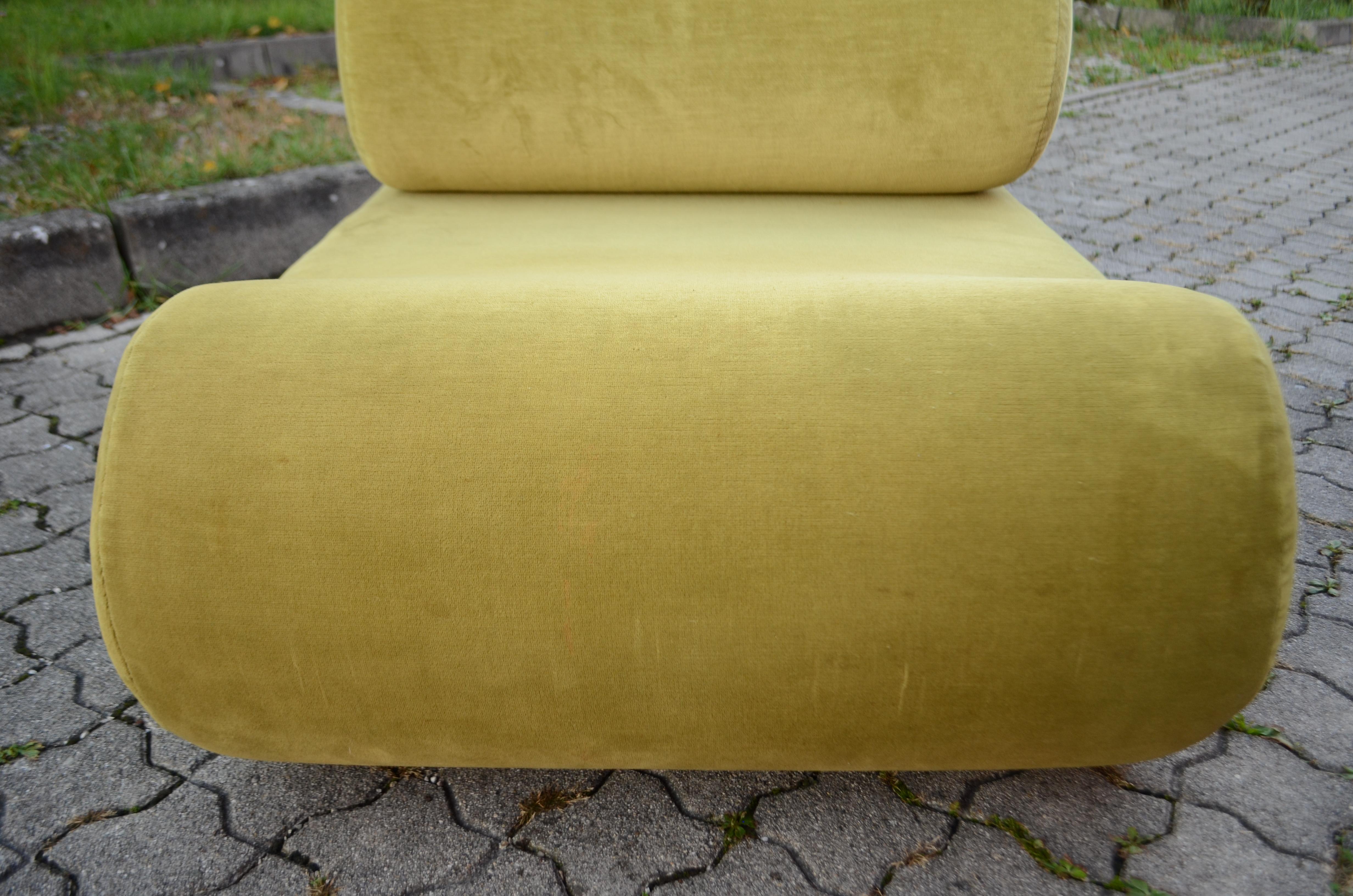COR Model Corbi Modular Sofa by Klaus Uredat 2x limegreen Lounge Chair For Sale 6
