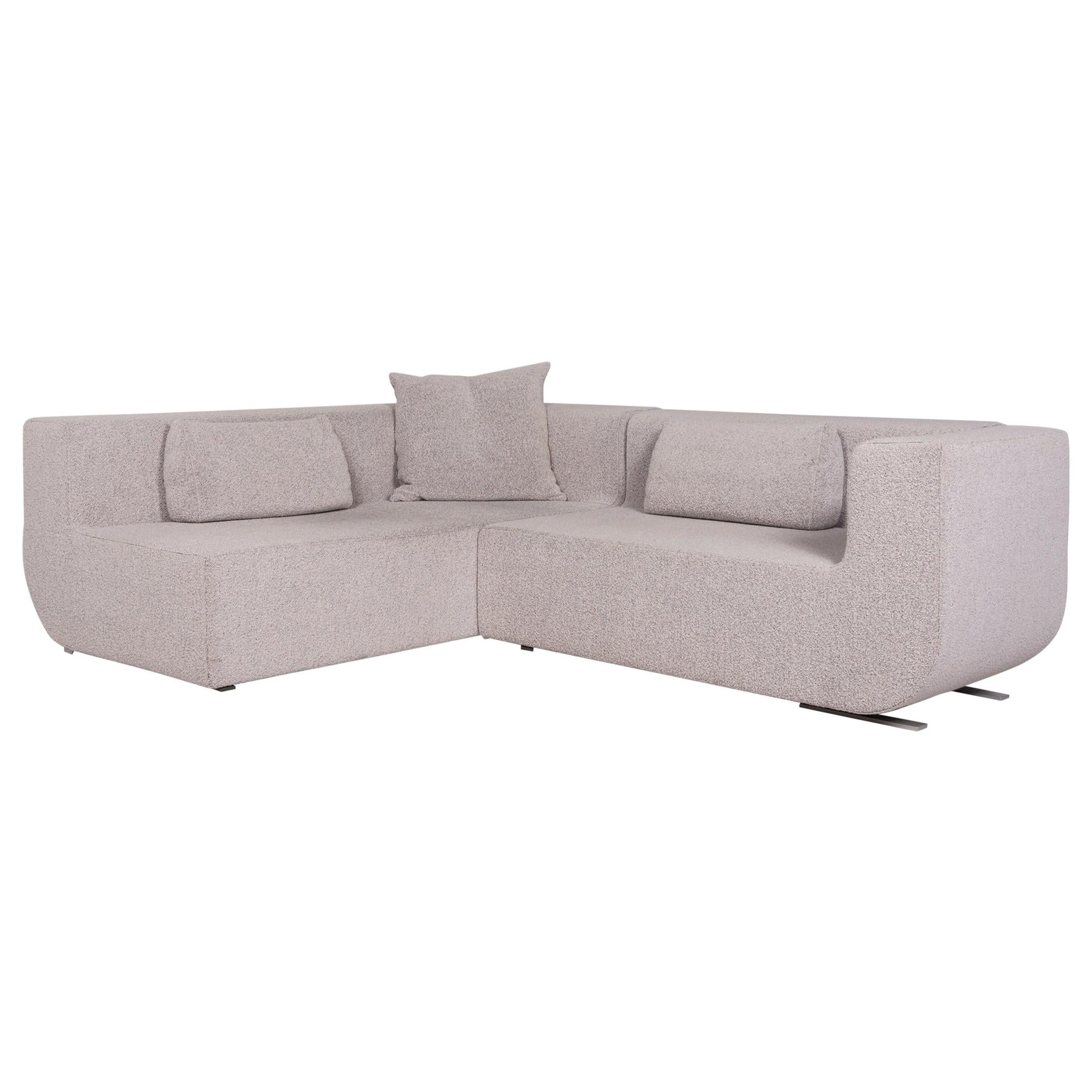 COR Nuba Fabric Corner Sofa Gray Sofa Couch