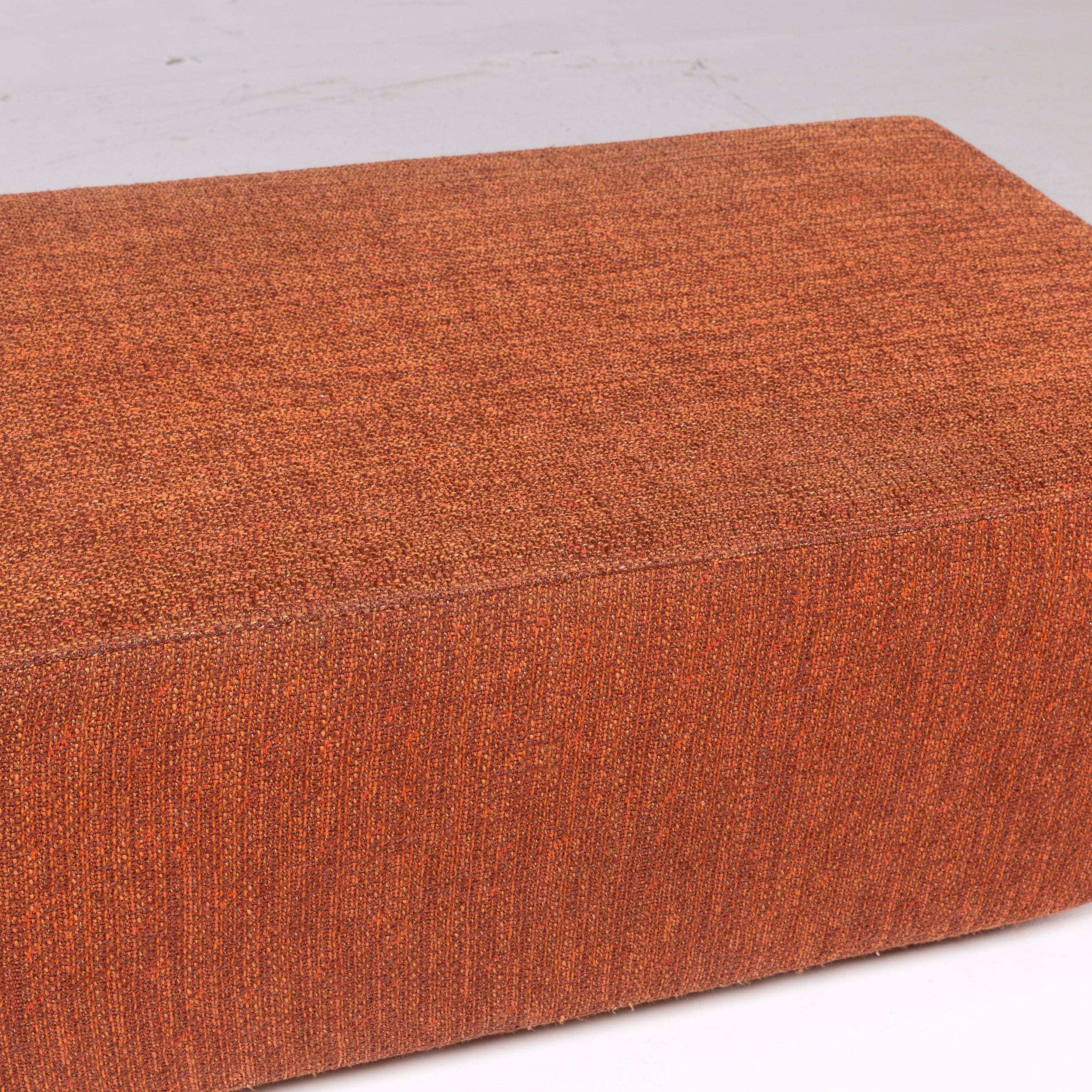 COR Nuba Orange Fabric Sofa Set 1 Three-Seat 1 Stool 5