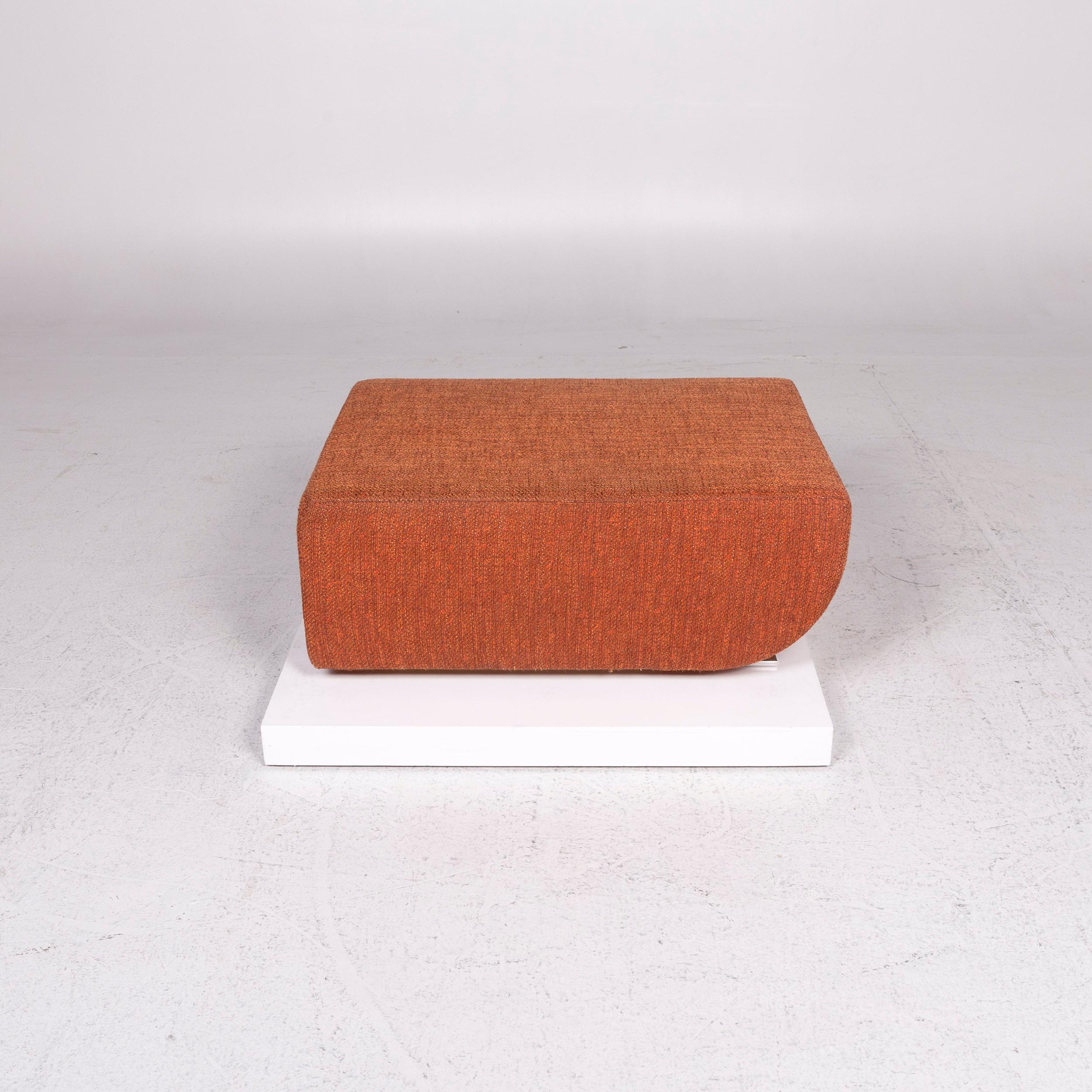 COR Nuba Orange Fabric Sofa Set 1 Three-Seat 1 Stool 8