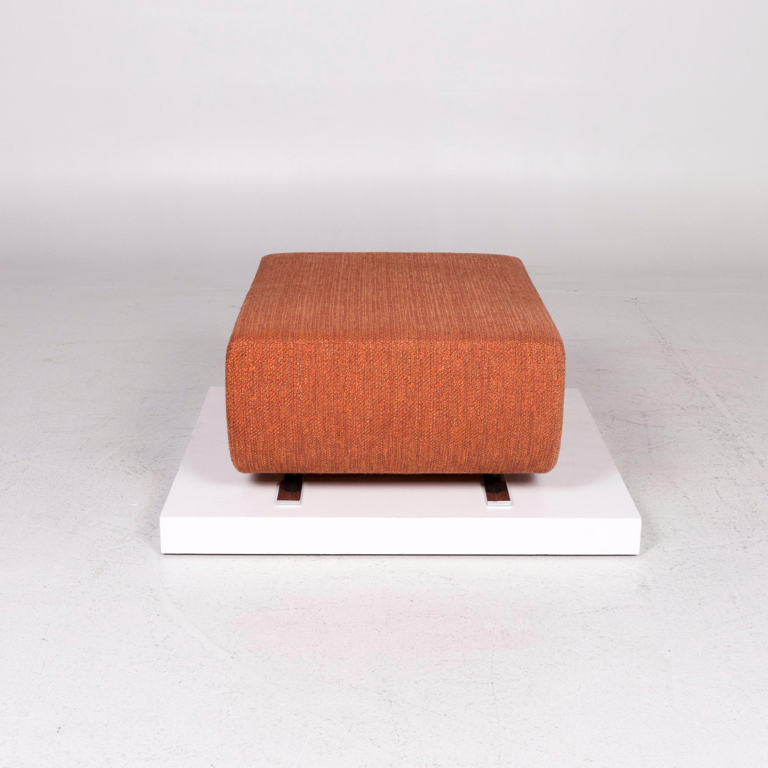 COR Nuba Orange Fabric Sofa Set 1 Three-Seat 1 Stool 11