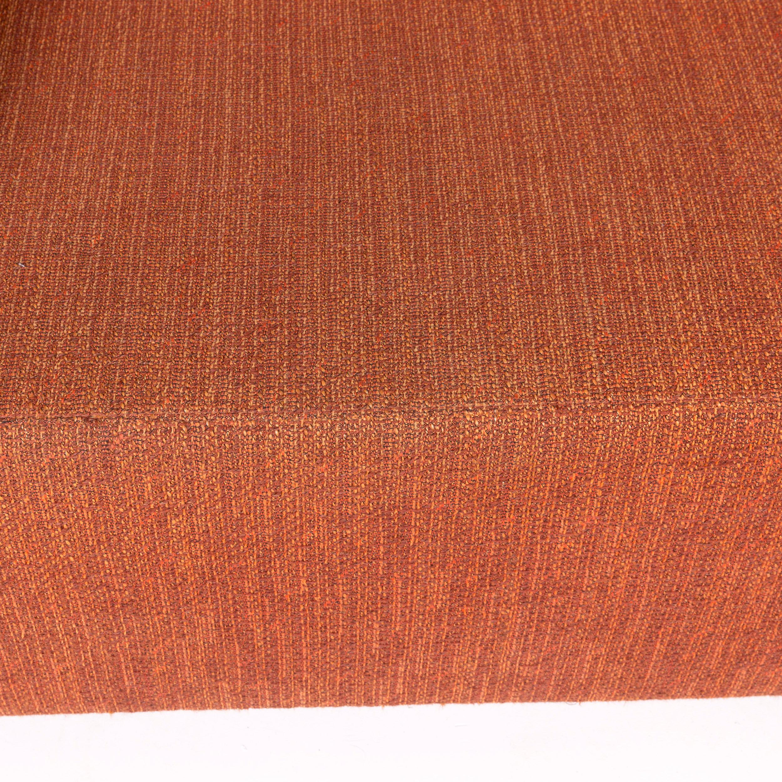 Modern COR Nuba Orange Fabric Sofa Set 1 Three-Seat 1 Stool