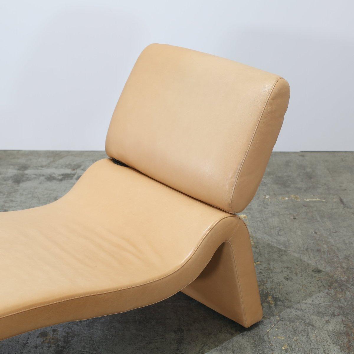 XXIe siècle et contemporain CORS Chaise longue en cuir Onda en vente