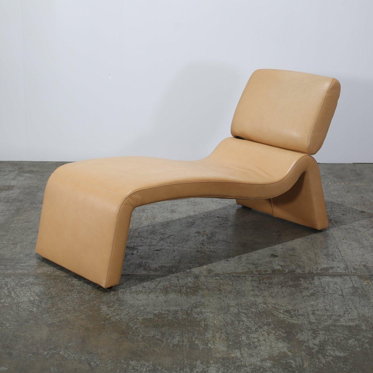 Cuir CORS Chaise longue en cuir Onda en vente