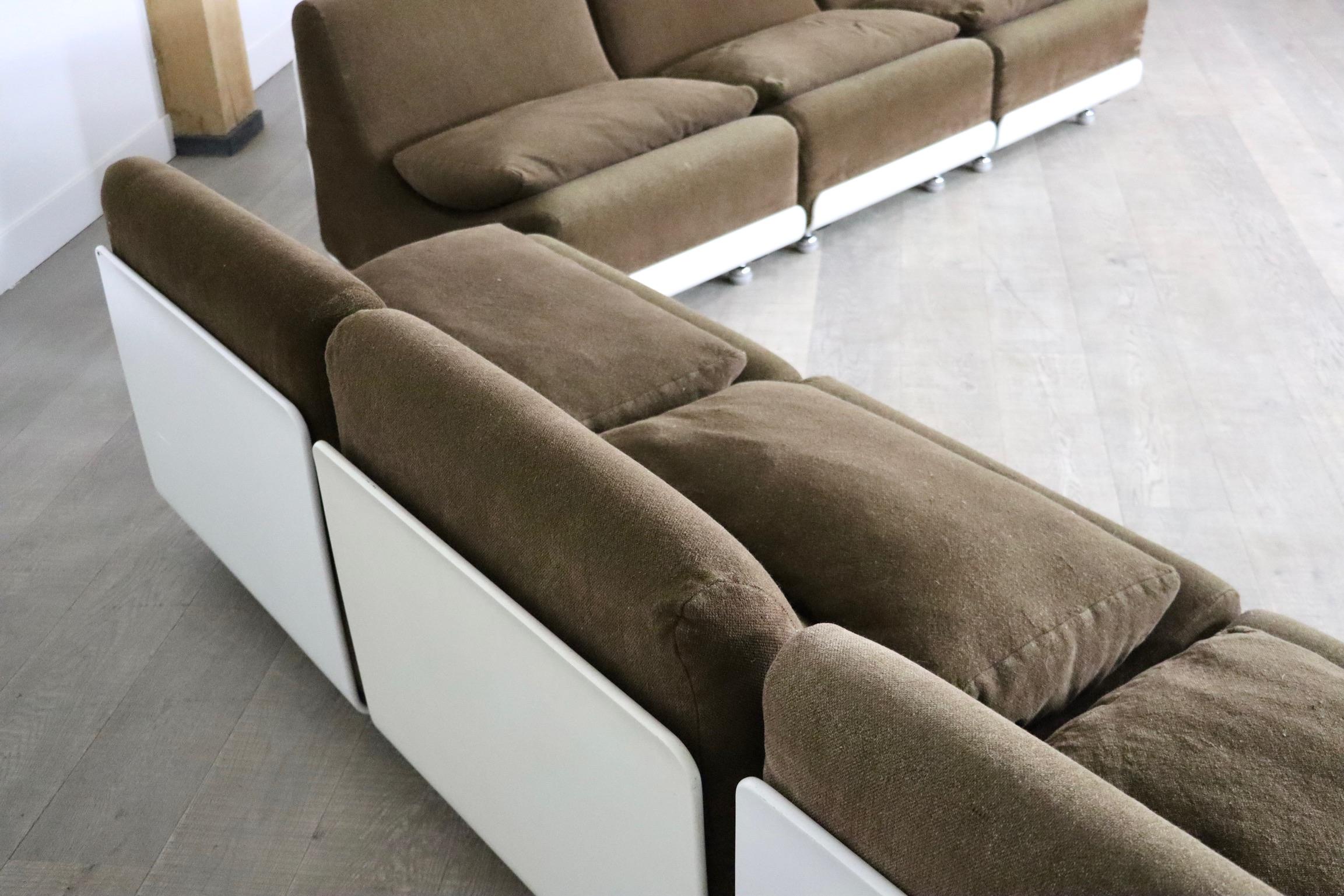 Modulares COR Orbis-Sofa von Luigi Colani, 1970er Jahre (Metall)