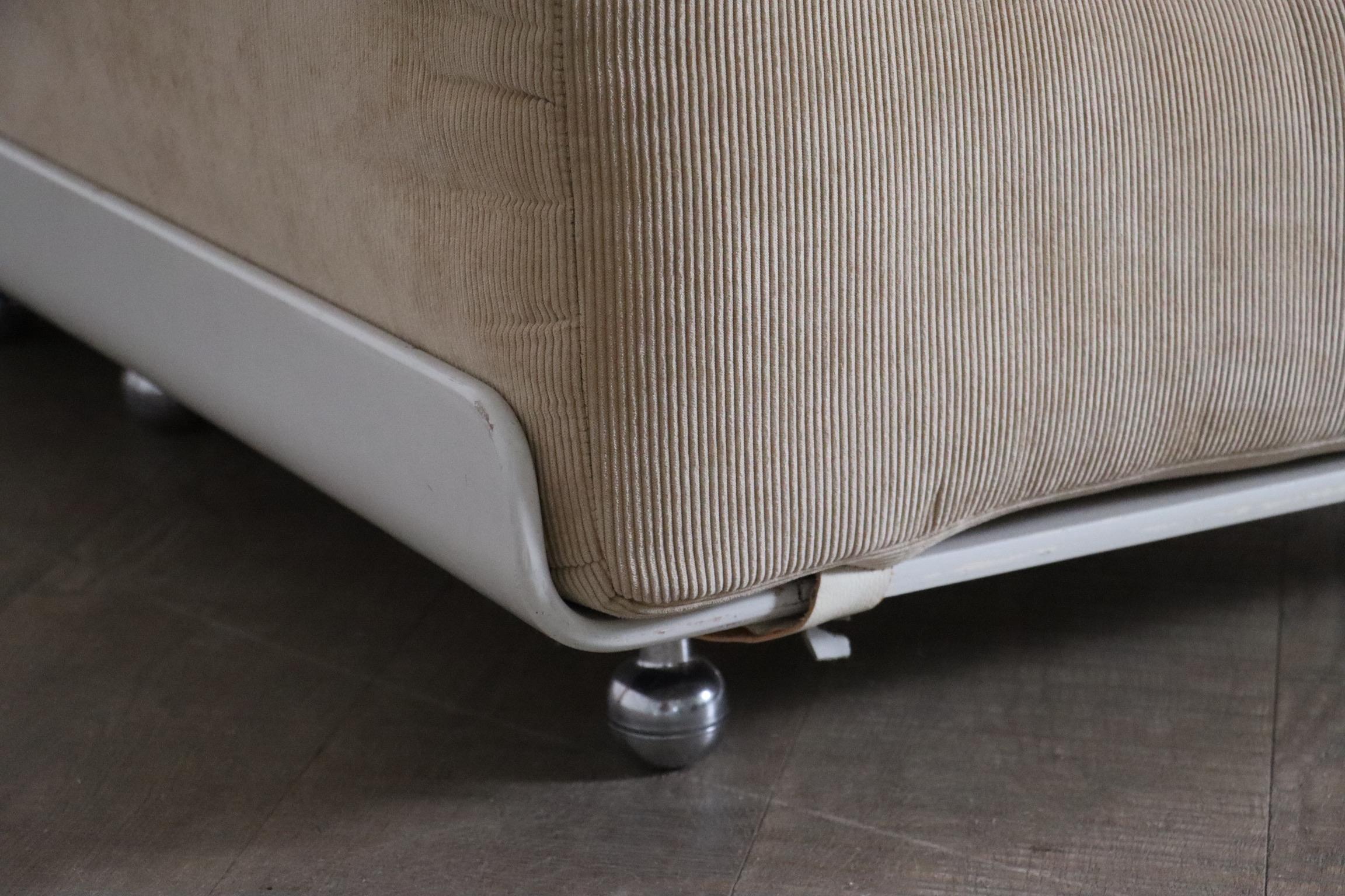 COR Orbis Modular Sofa In Beige Corduroy By Luigi Colani, 1970s 7