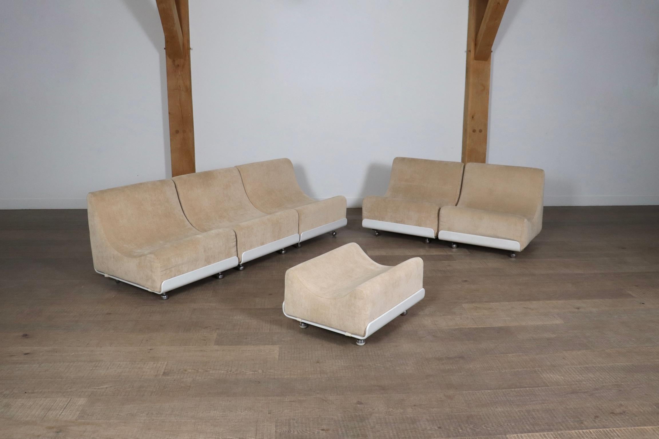 COR Orbis Modular Sofa In Beige Corduroy By Luigi Colani, 1970s 2