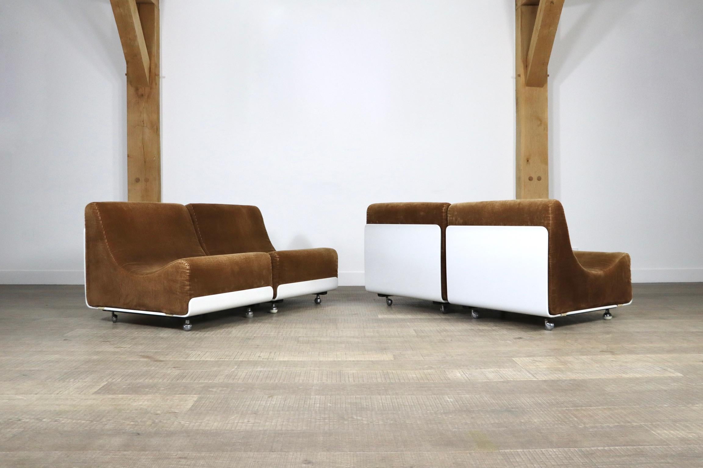 COR Orbis Modulares Sofa aus Korduroy von Luigi Colani, 1970er Jahre 9