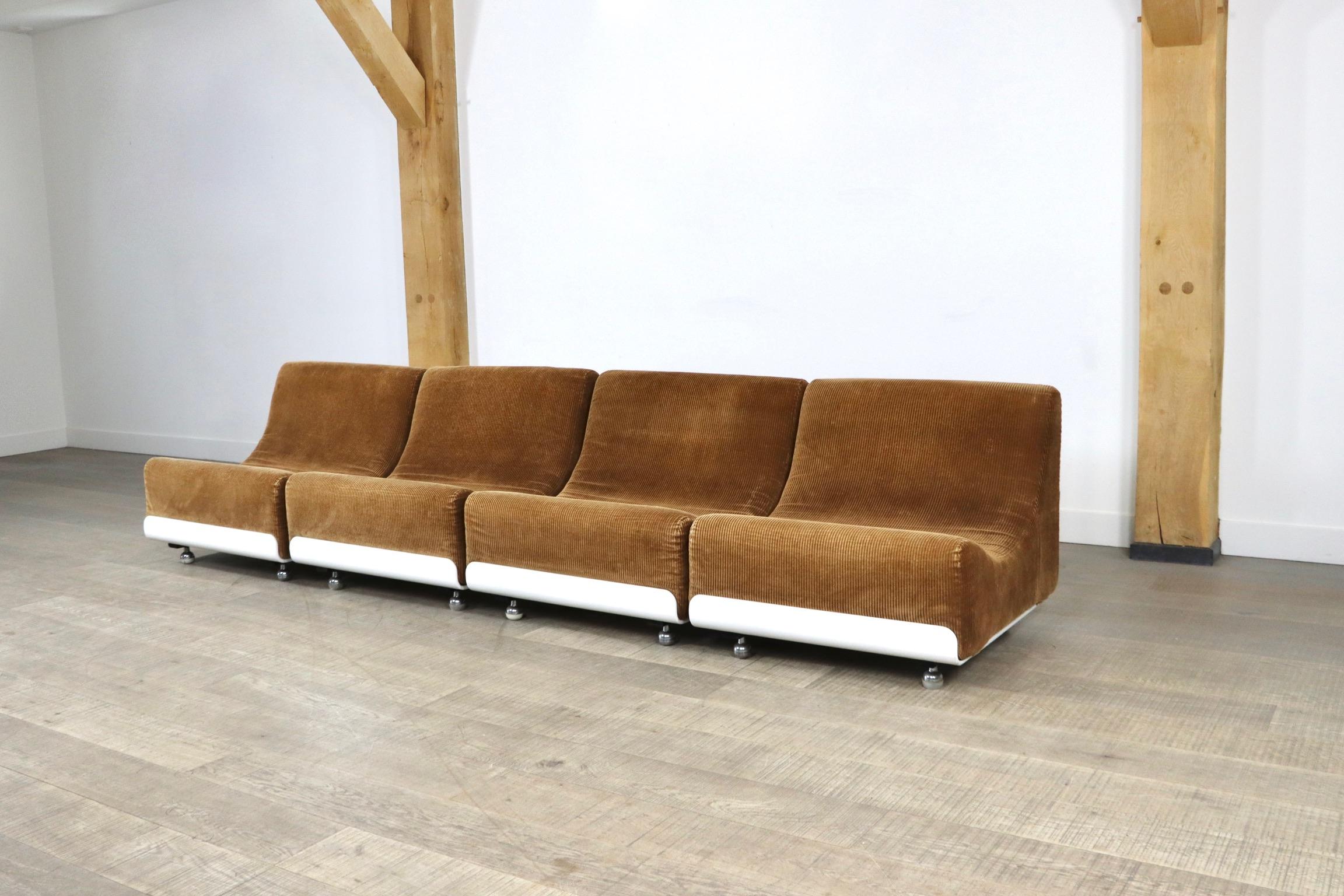 COR Orbis Modulares Sofa aus Korduroy von Luigi Colani, 1970er Jahre 1