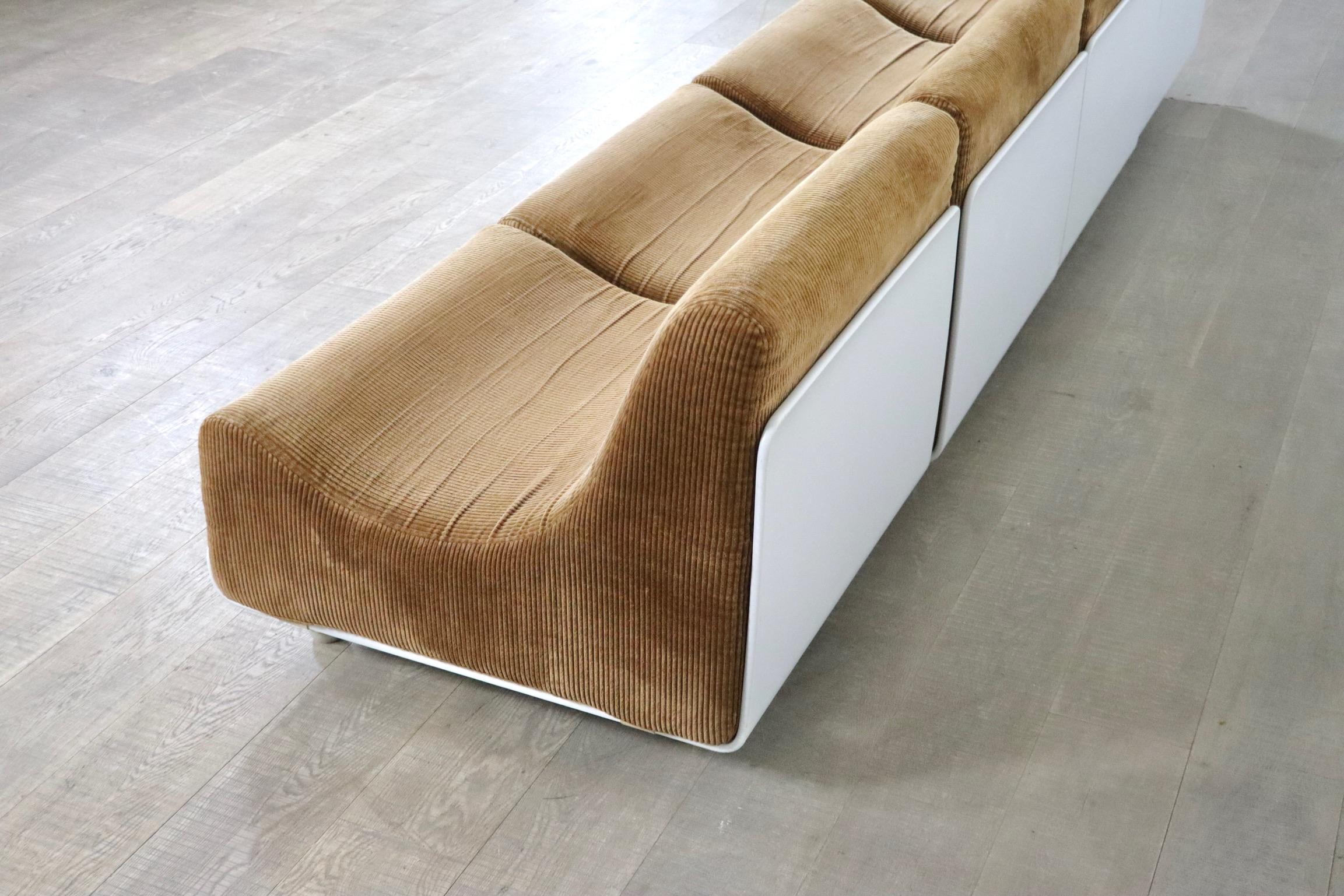 COR Orbis Modulares Sofa aus Korduroy von Luigi Colani, 1970er Jahre 2