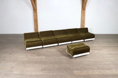 COR Orbis Modular Sofa In olive green Corduroy By Luigi Colani, 1970s