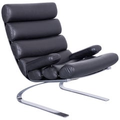 COR Sinus Leather Armchair Black Chrome One-Seat