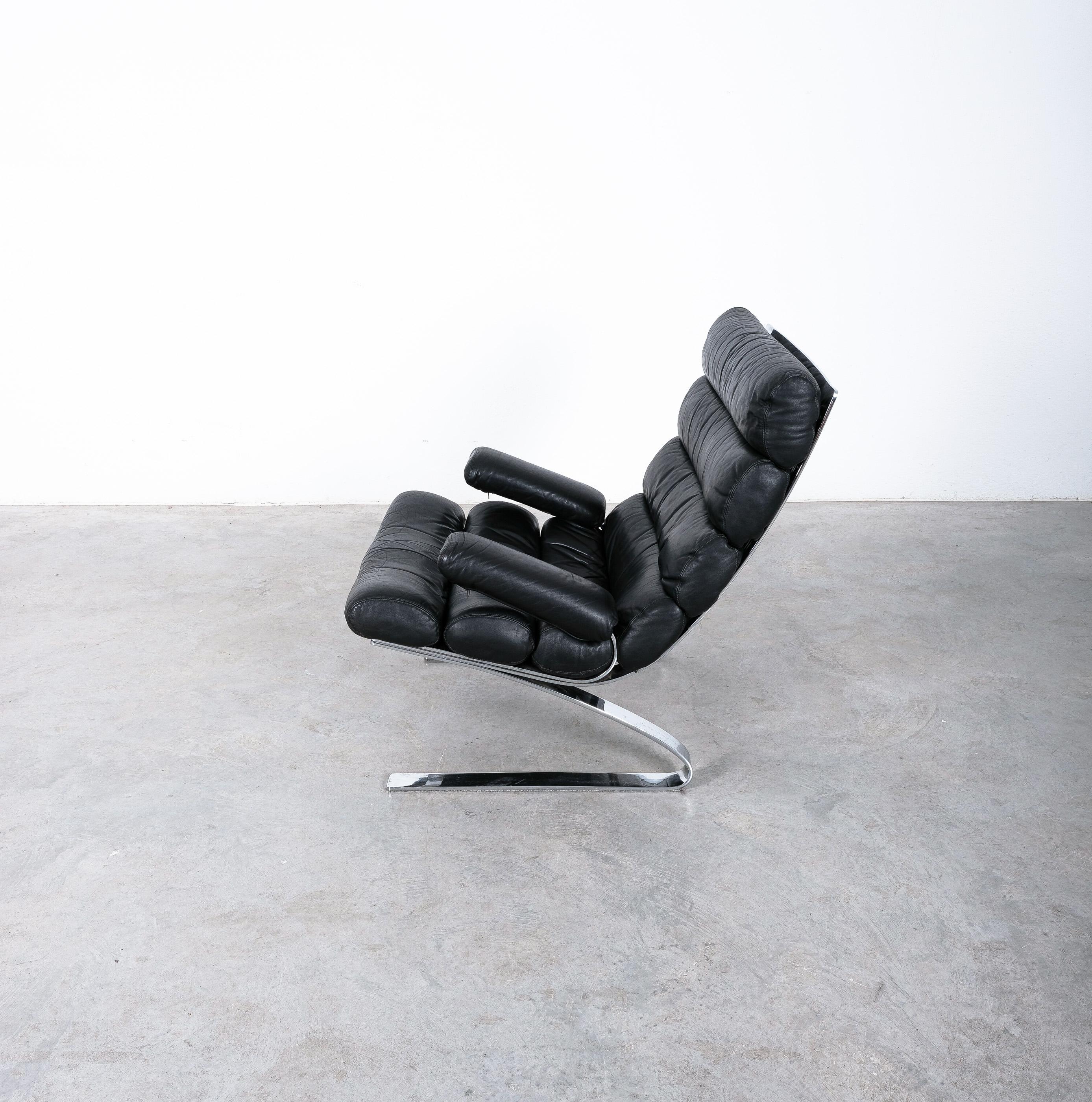 COR Sinus Leather Lounge Chair by Reinhold Adolf & Hans-Jürgen Schröpfer, 1976 1