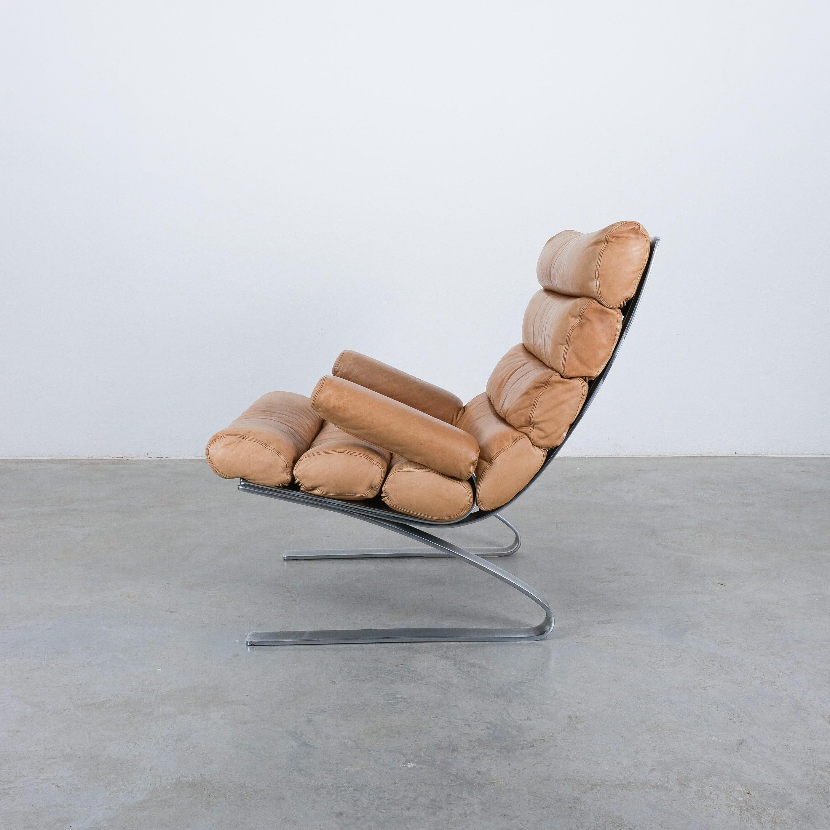 COR Sinus Leather Lounge Chair by Reinhold Adolf & Hans-Jürgen Schröpfer, 1976 5